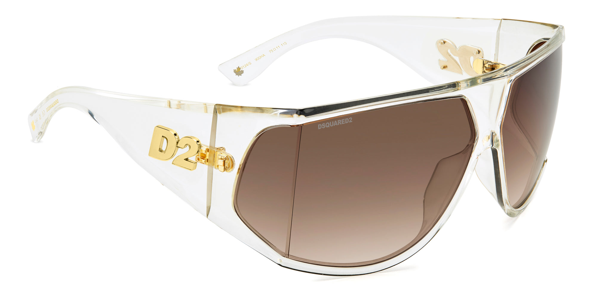 DSQUARED2 D2 0124/S Sunglasses - Polarized UV Protection Aviator Style for Men & Women | Perfect for Driving, Outdoor Sports & Fashion Accessories