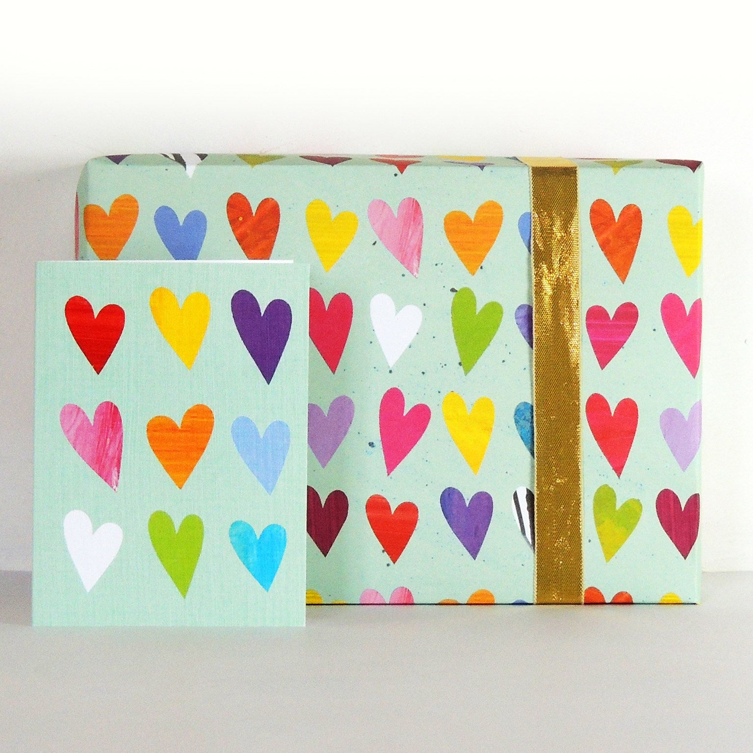 Colorful Heart Birthday Cards - Elegant Greeting Cards for Women, Men, Friends & Family | Perfect for Anniversaries, Valentine's Day & Special Occasions