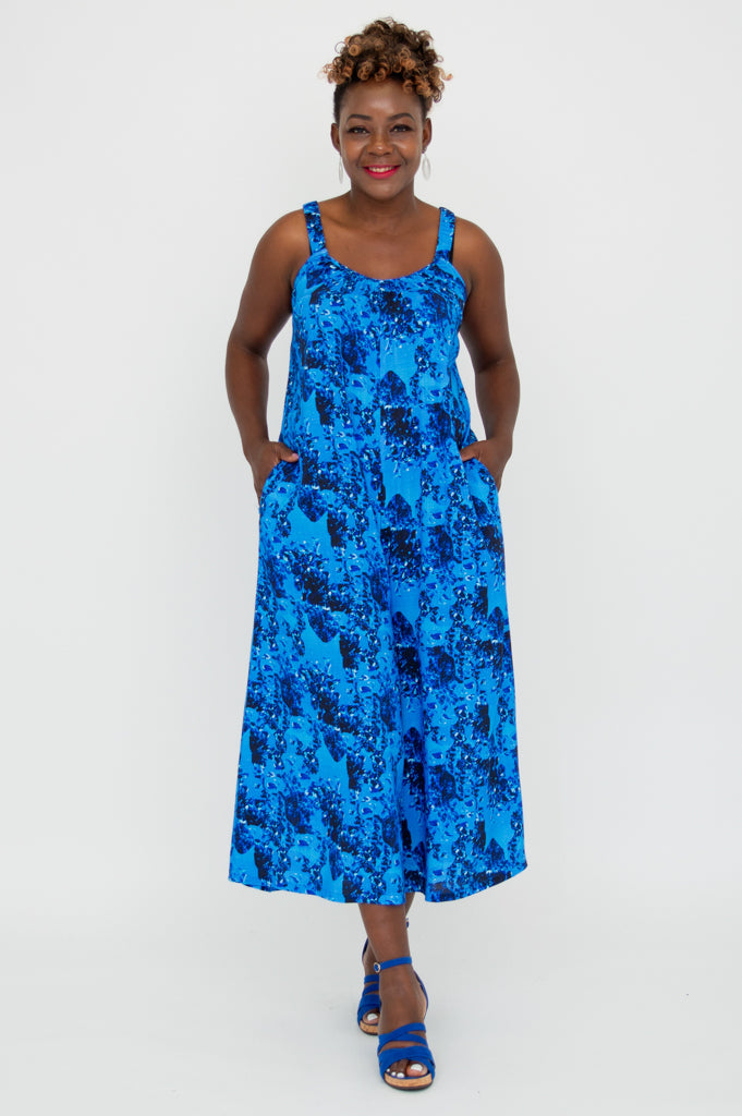 Joanna Jumpsuit - Women's Linen Bamboo Romper with Canopy Design | Perfect for Summer Outings, Beach Vacations & Casual Wear