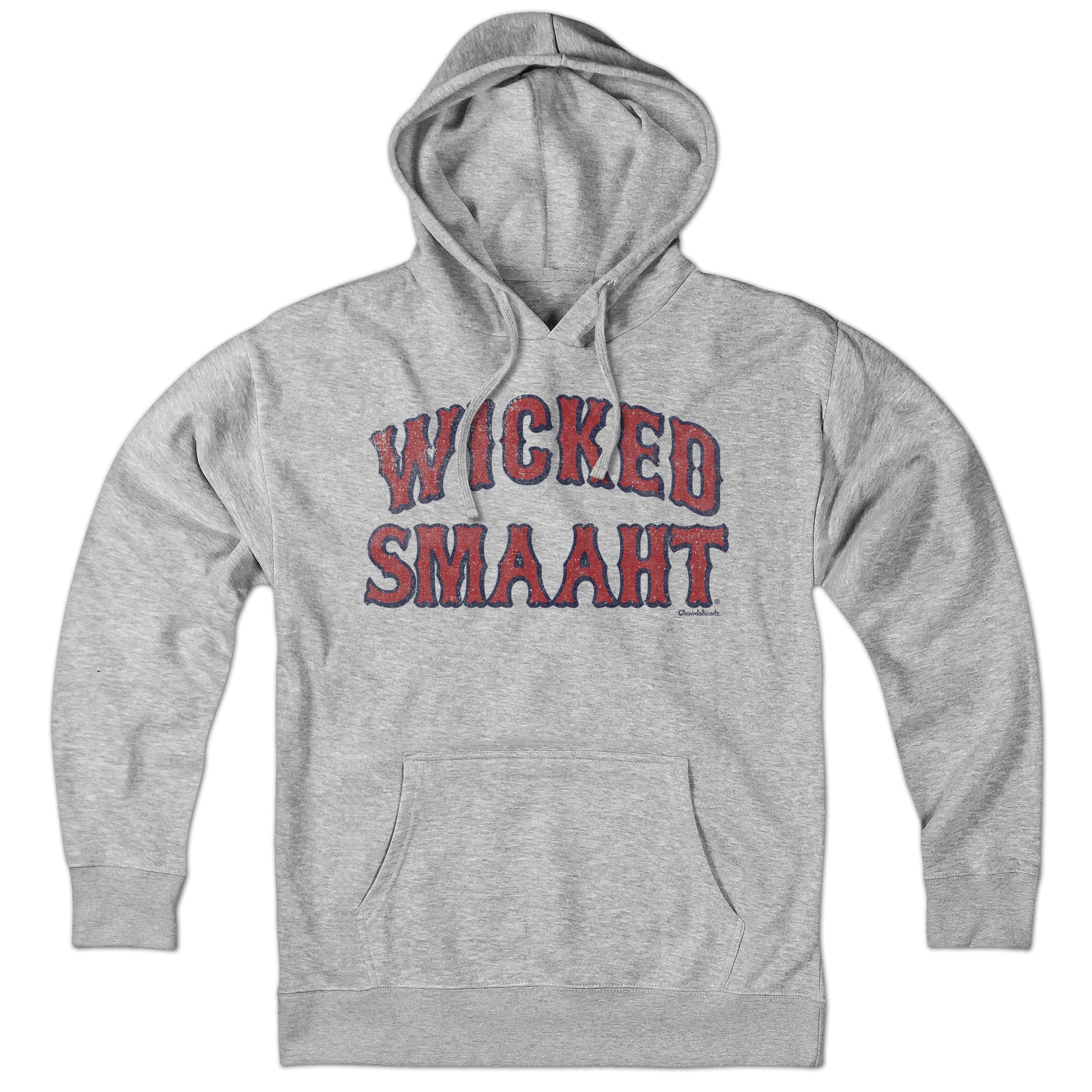 Chowdaheadz Wicked Smaaht Clubhouse Hoodie - Soft Cotton Blend Unisex Pullover Sweatshirt | Cozy Casual Wear for Men & Women | Perfect for Lounging, College Campuses & Street Style