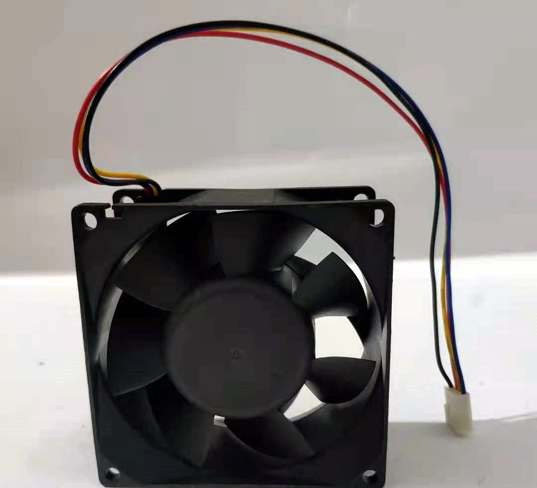 13.6V 80mm 4-Wire PC Cooling Fan - 80x80x38mm 0.17A High Performance Quiet Fan for Desktop Computer, Gaming PC, and Server Cooling - Perfect for CPU Coolers, Case Ventilation, and Electronics Cooling Systems