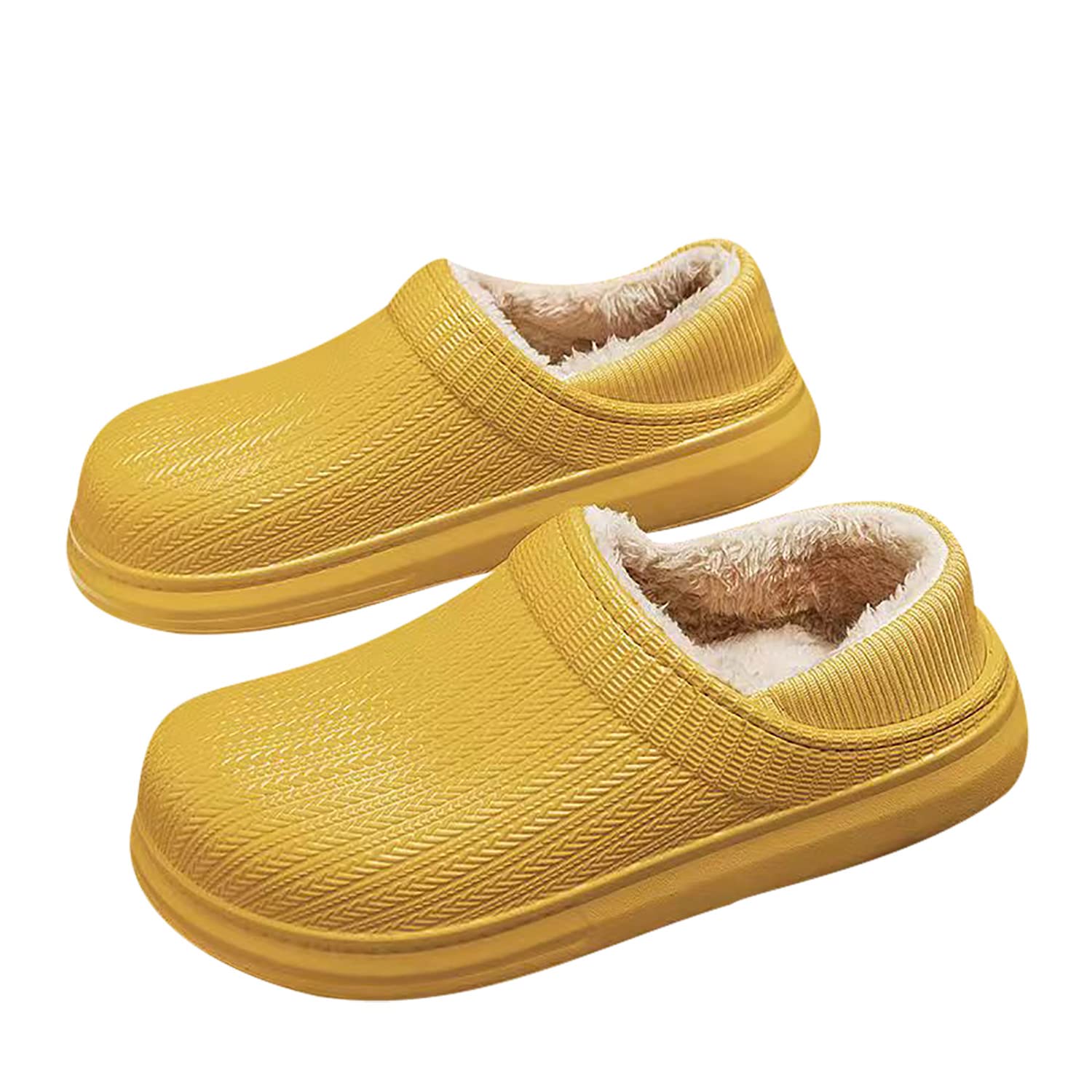 Women's Waterproof Plush House Slippers - Cozy Winter Indoor/Outdoor Slippers for Girls - Perfect for Home, Travel & Cold Weather Comfort