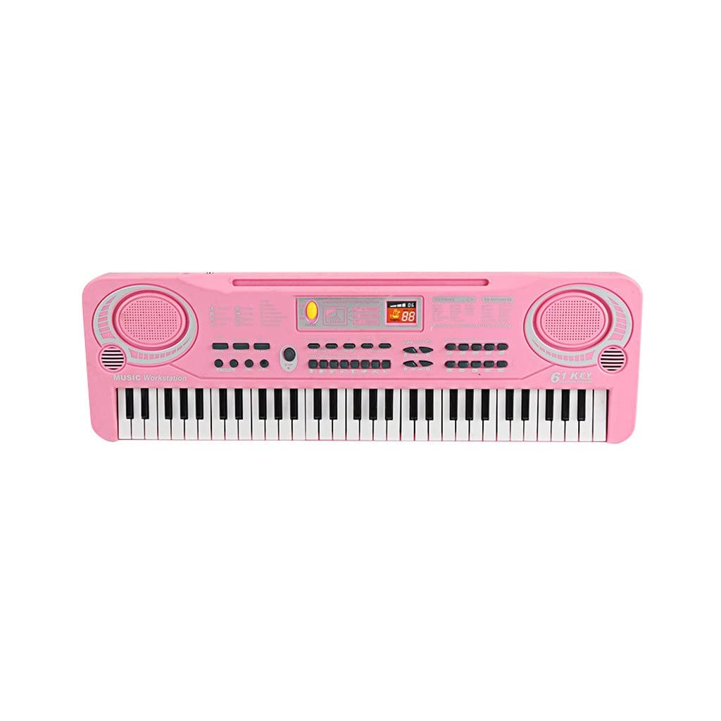 61-Key Electronic Keyboard Piano with USB & Microphone - Portable Digital Organ for Kids & Beginners - Perfect for Home Learning, Music Practice & Gift Giving