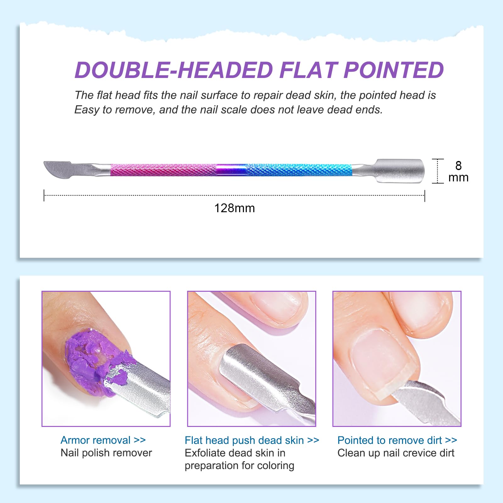 Fast-Acting Gel Nail Polish Remover Kit - 2-3 Minute Soak-Free Removal, Gentle on Nails, No Foil Needed with Bonus Nail Scraper (15ml) - Perfect for Salon & At-Home Manicures