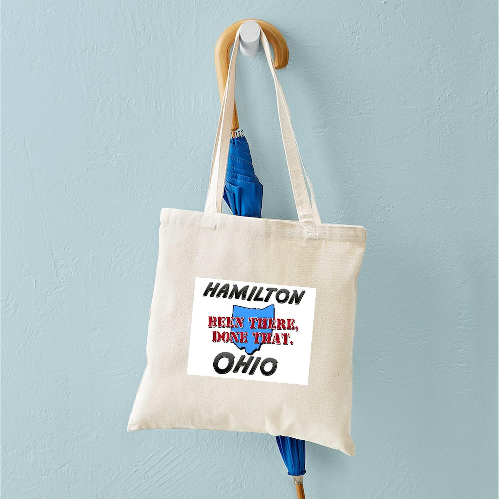 Hamilton Ohio Been There Done That Tote Bag - Natural Canvas Reusable Shopping Bag for Groceries, Beach & Everyday Use