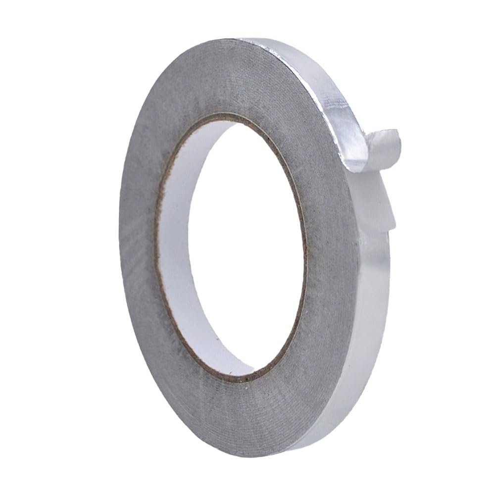 WOD AFTR28 Aluminum Foil Tape - 1/2 inch x 150 feet (96-Pack) | Heat Resistant Reflective Sealant Tape for HVAC, Ductwork, Pipe & Metal Insulation Repair | High & Low Temperature Resistant | Perfect for Home, Automotive & Industrial Applications