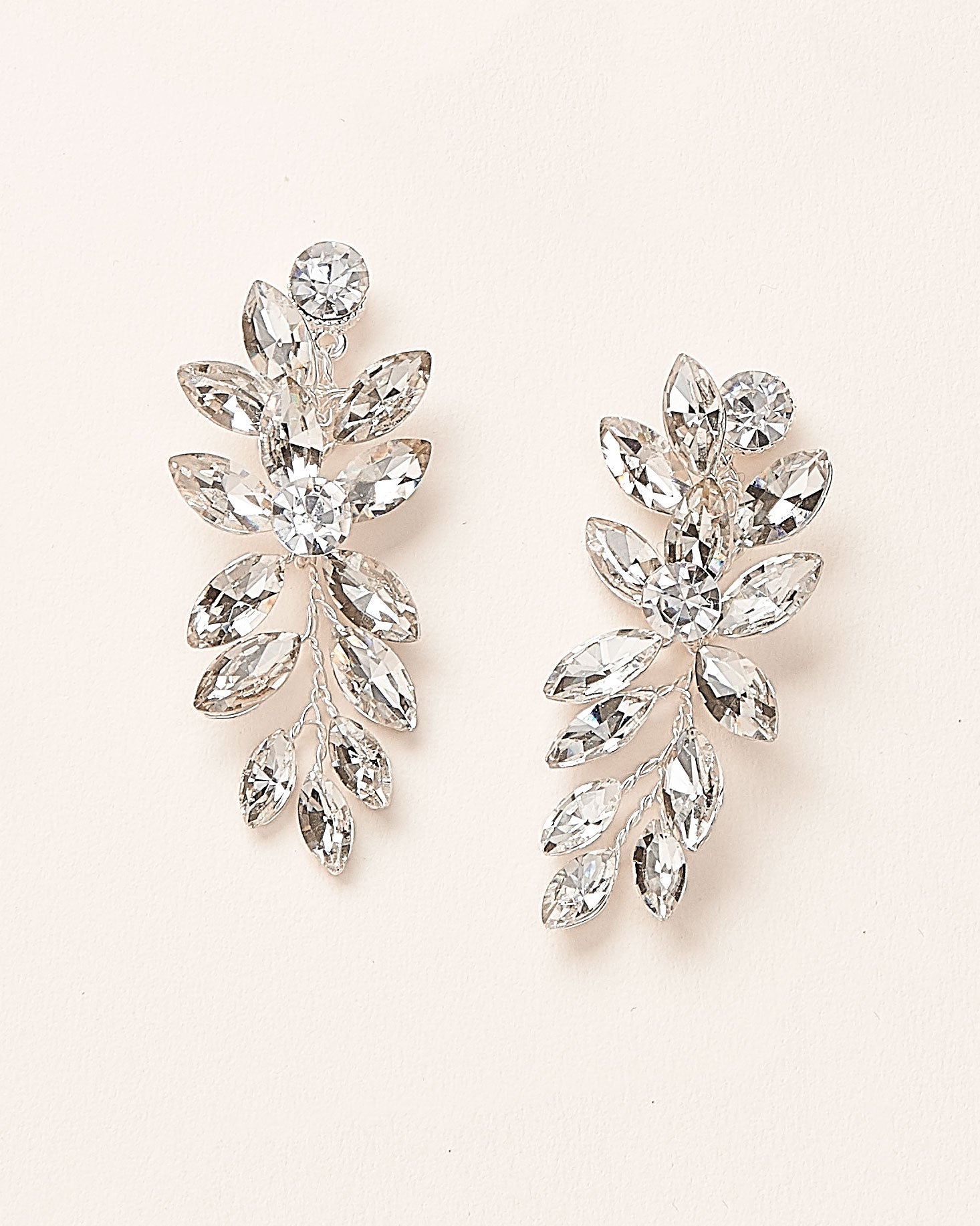 Felicia Crystal Stud Earrings for Women - Sparkling Cubic Zirconia Earrings for Daily Wear & Special Occasions