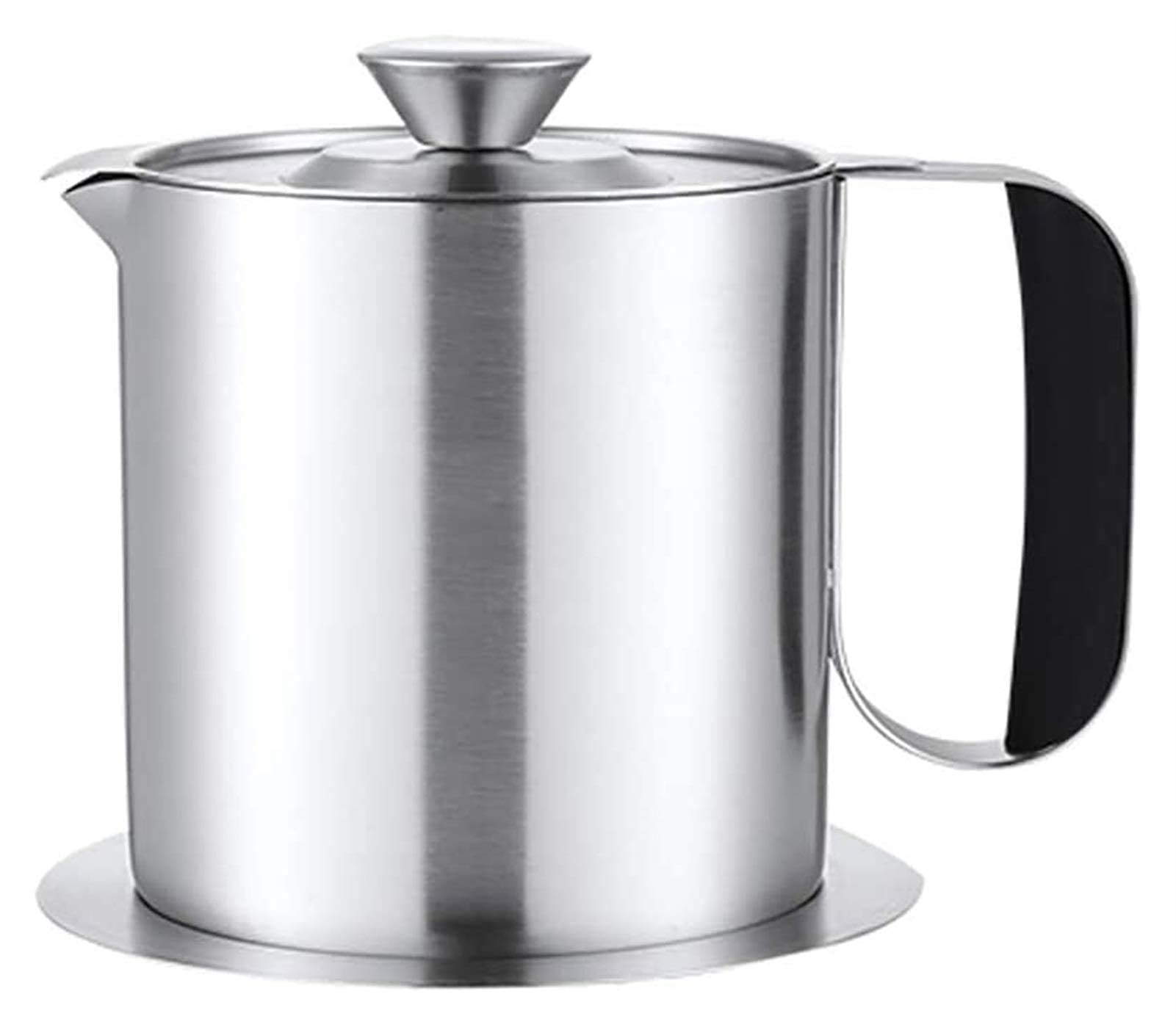 Premium Stainless Steel Olive Oil Dispenser Bottle - Large Oil and Vinegar Cruet with Built-in Grease Strainer | Perfect for Kitchen, Salad Dressing, Cooking & Baking | X-Large Capacity Fat Separator with Handle