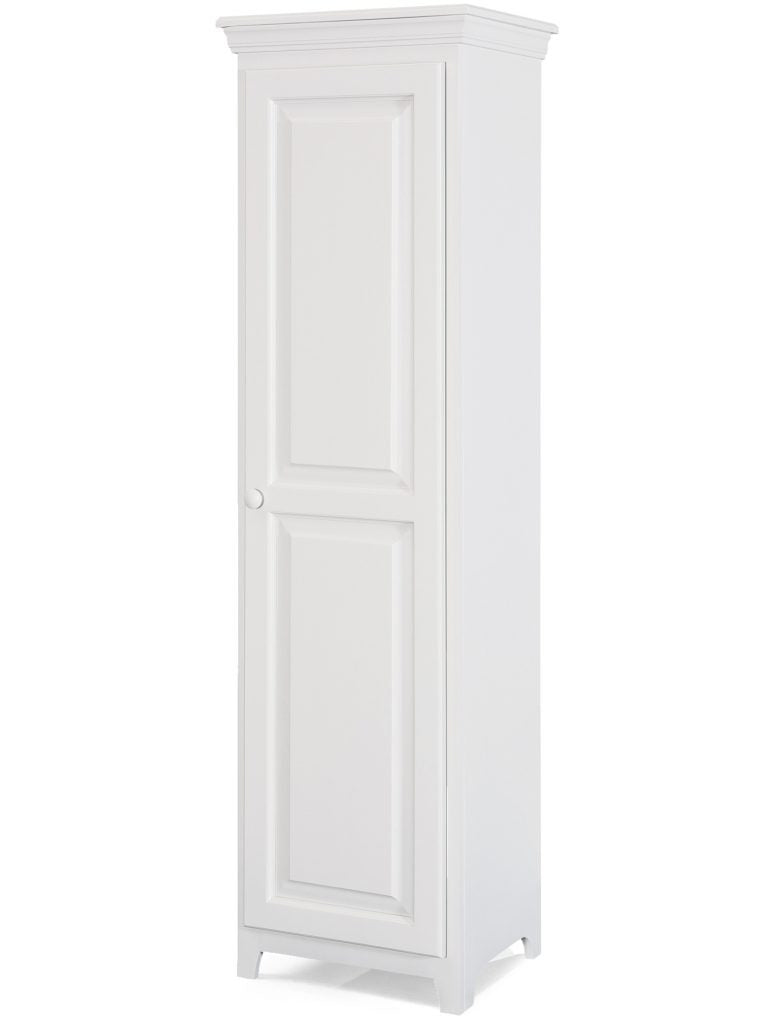 1 Door Pine Pantry Cabinet - Solid Wood Storage Organizer for Kitchen, Bathroom, or Laundry Room - Perfect for Organizing Food, Dishes & Cleaning Supplies