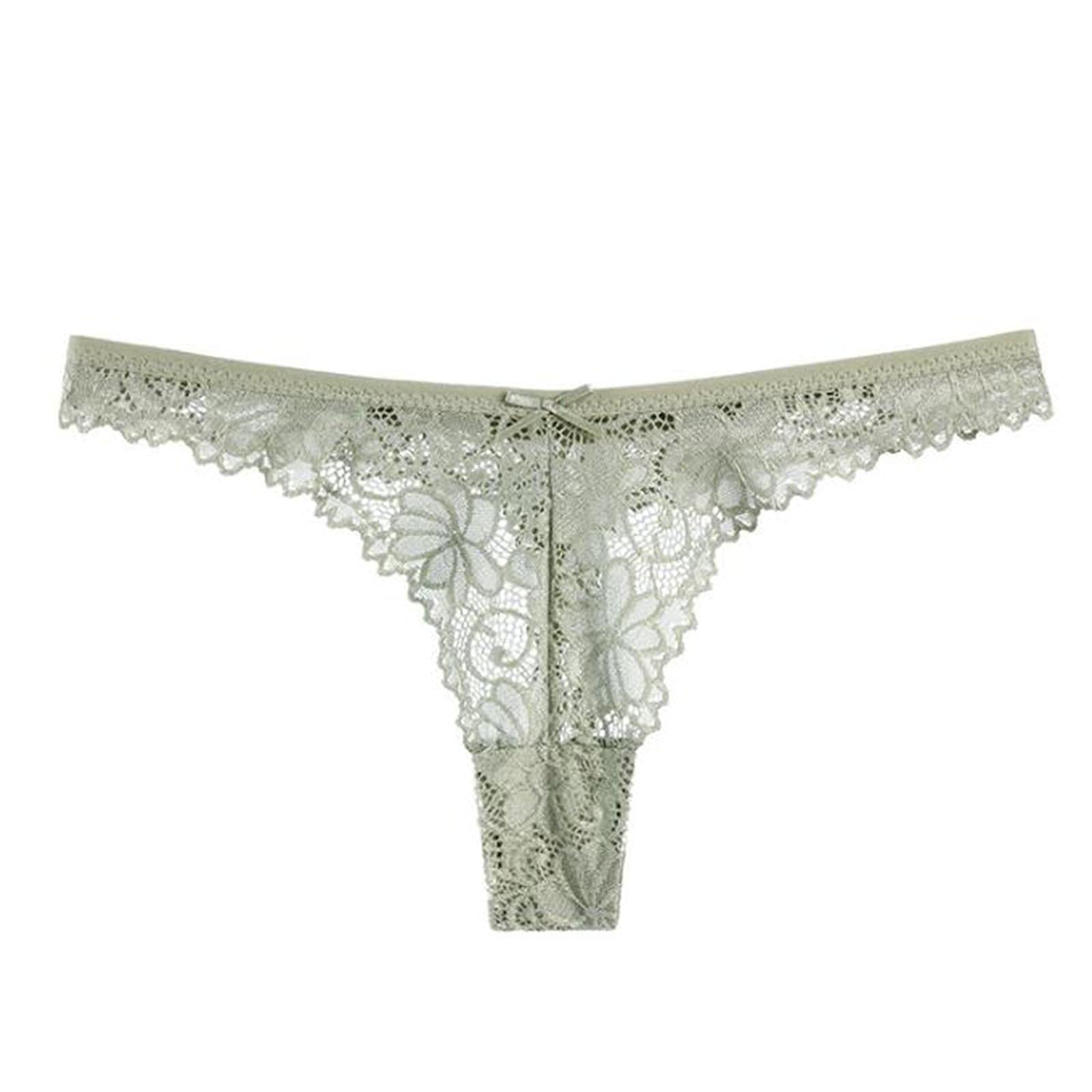 ZLBDYG Women's Sexy Lace Thong Panties - Low Waist Bowknot Briefs, High Thigh Bikini Underwear in Solid Colors | Perfect for Date Night, Lingerie Gift & Sensual Occasions