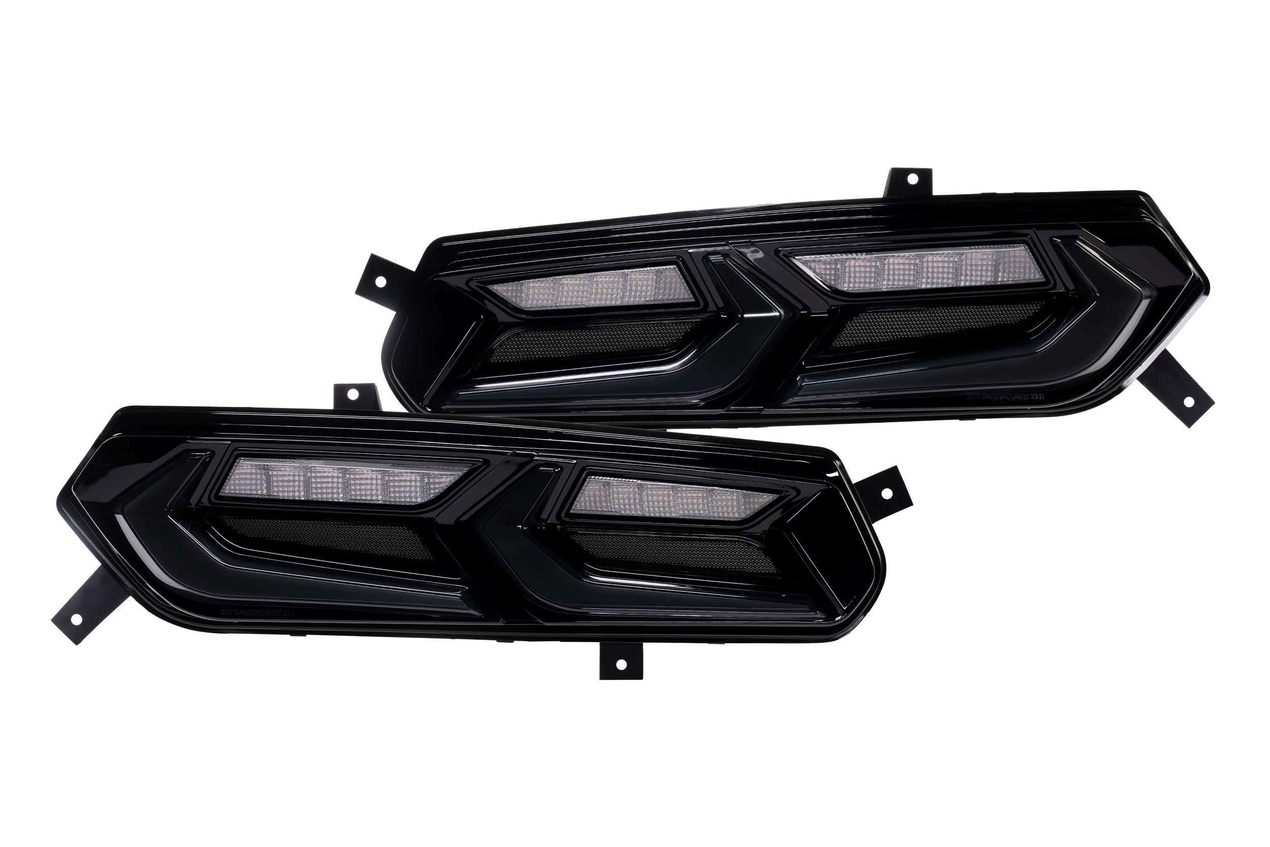 Smoked C8 Style LED Tail Lights for 2014-2019 Chevy Corvette C7 - High Brightness XB Lens - Perfect for Night Driving & Car Customization