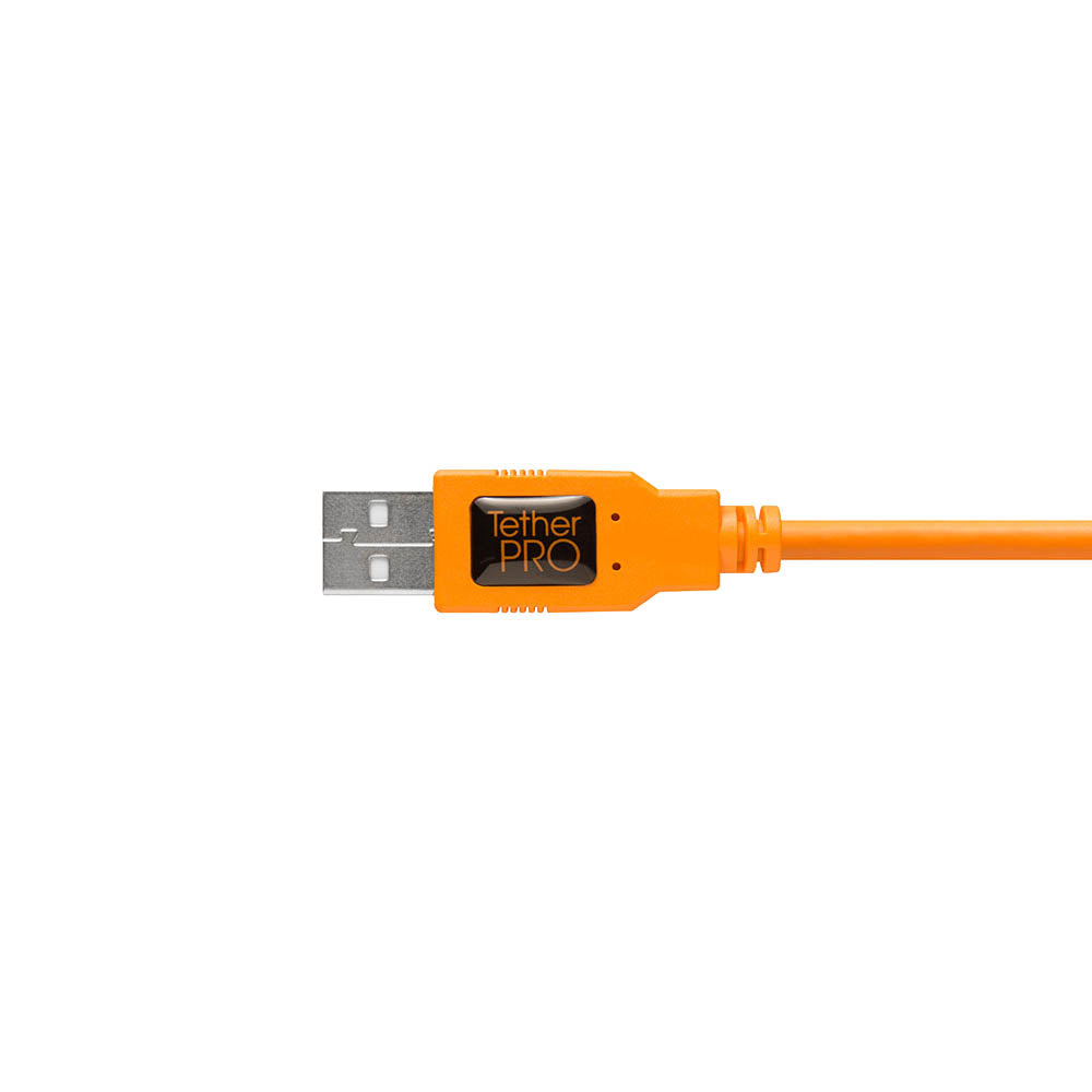 TetherPro USB 2.0 to Female Active Extension Cable 16.4ft High Speed Data Transfer Cord - Durable Orange Cable for Computer, Laptop, Printer, Scanner - Perfect for Office, Home & Industrial Use