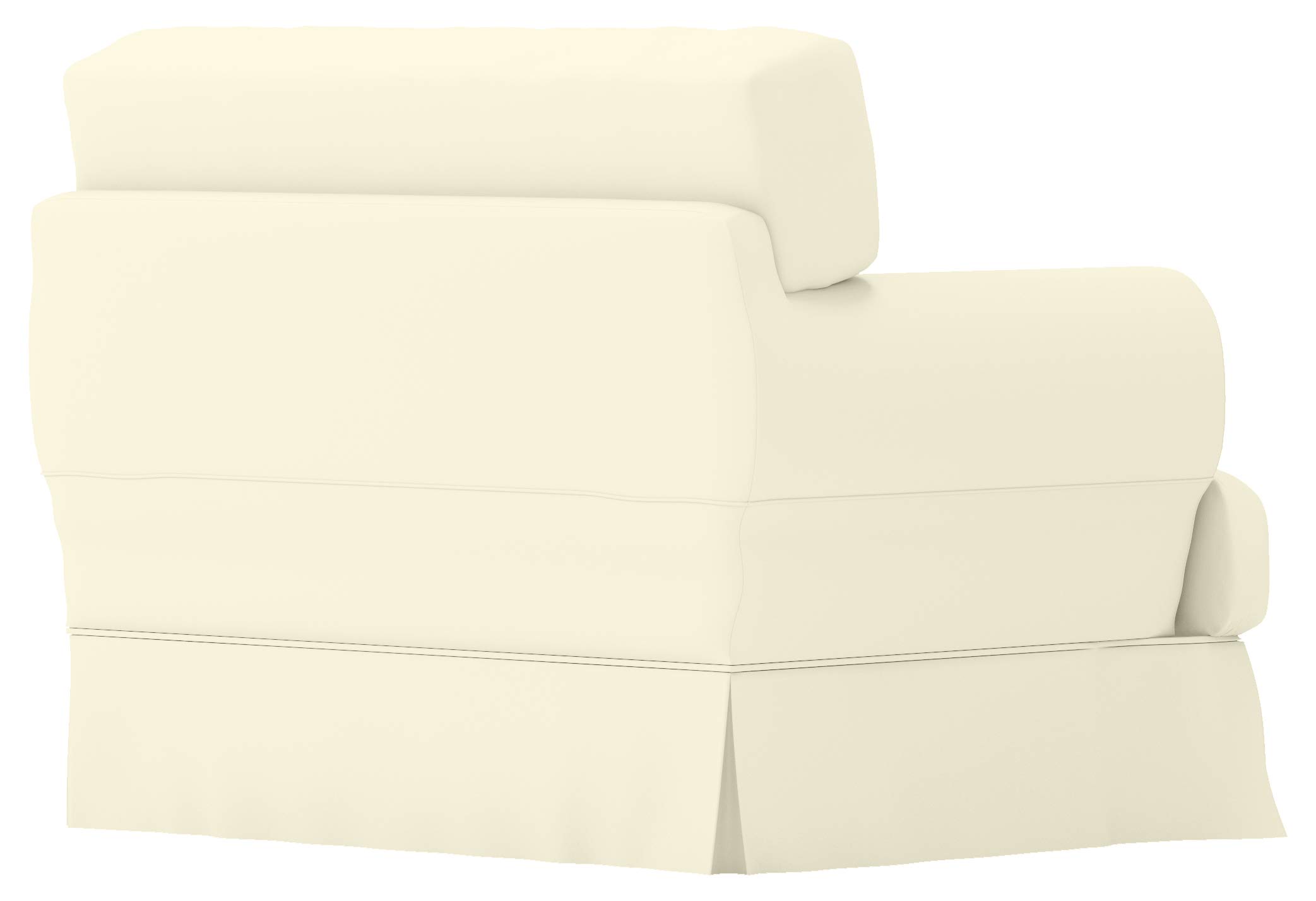 Durable Cotton Hovas Armchair Sofa Cover - Custom Made Slipcover for IKEA Hovas 1-Seat Chair, Washable Beige Fabric - Perfect for Living Room, Bedroom, and Home Office Decor