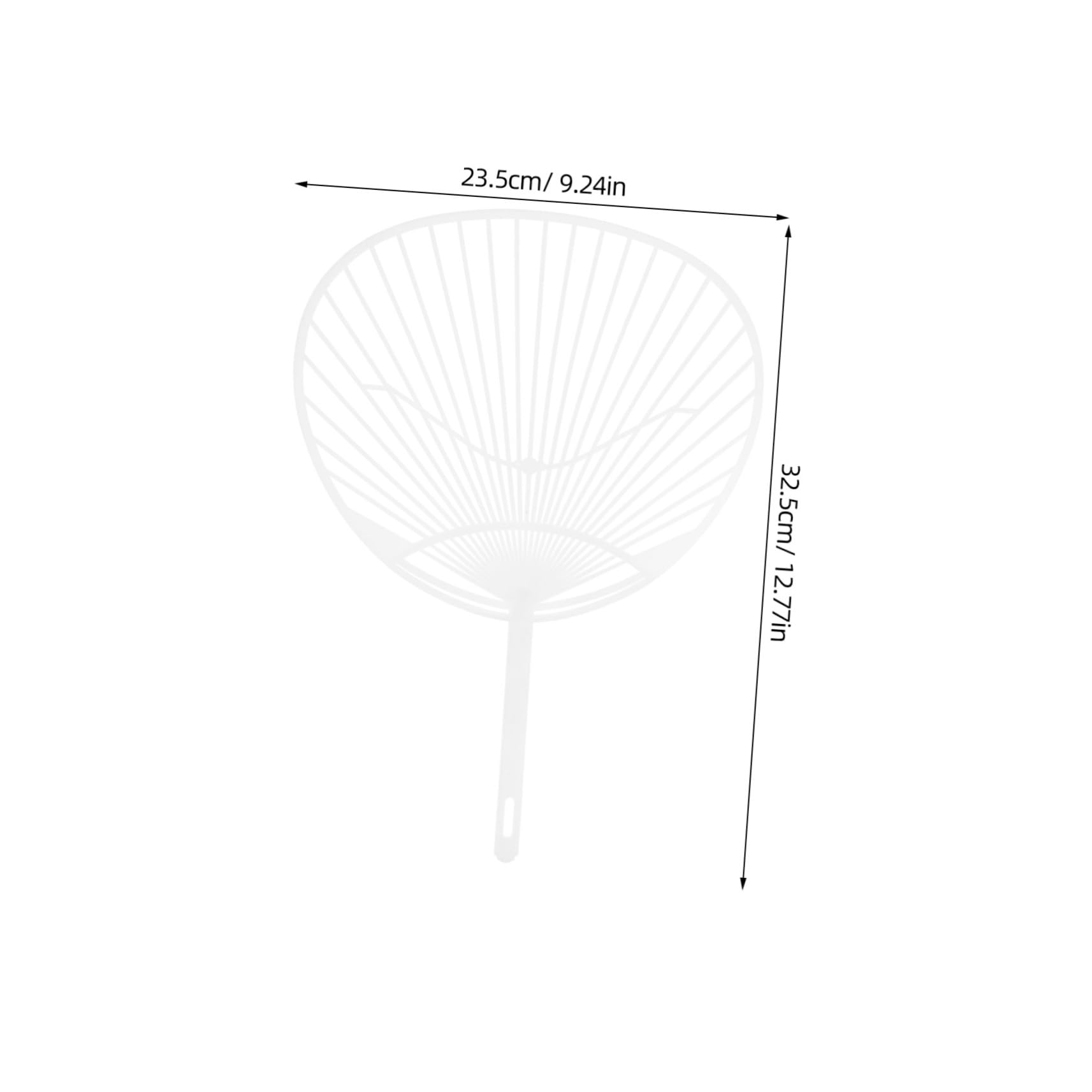 SUPVOX 20pcs DIY Uchiwa Fan Kit - Japanese Handheld Paper Fan for Crafts & Decor