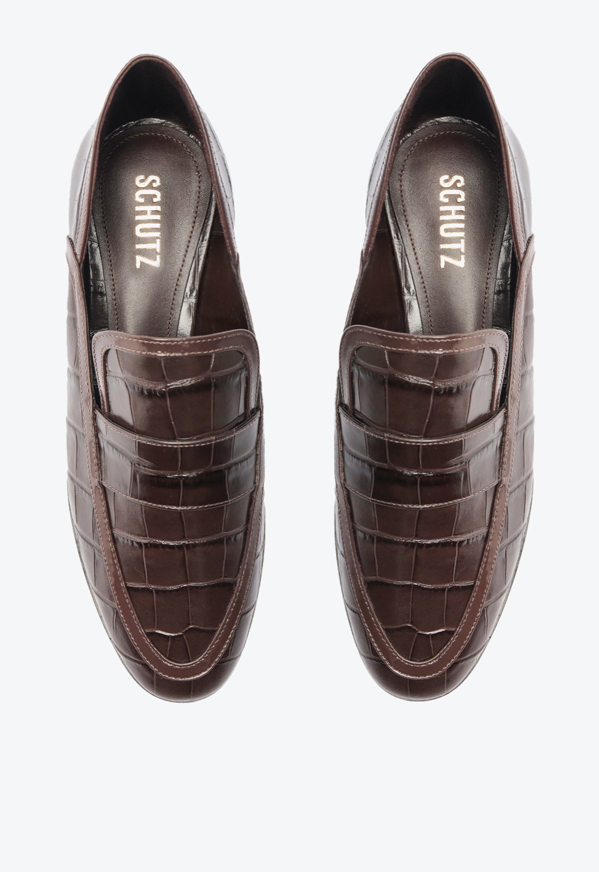 Maurice Croco Embossed Women's Flats - Comfortable & Stylish Leather Loafers for Work, Office & Casual Wear