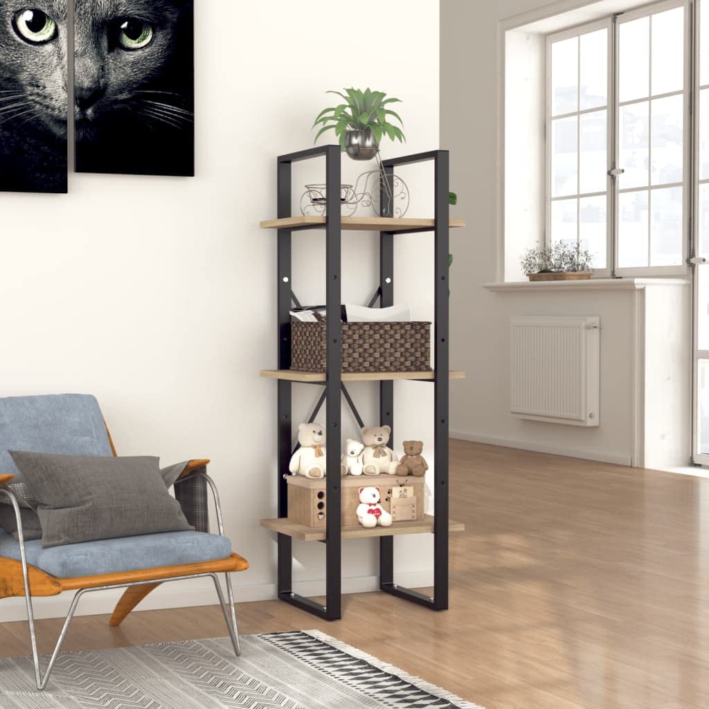3-Tier Tall Bookcase Storage Cabinet - 5.7