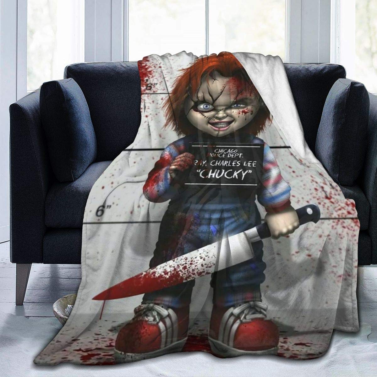 SKEGVINRE Chucky Child's Play Blanket - Soft Flannel Throw Blanket 60