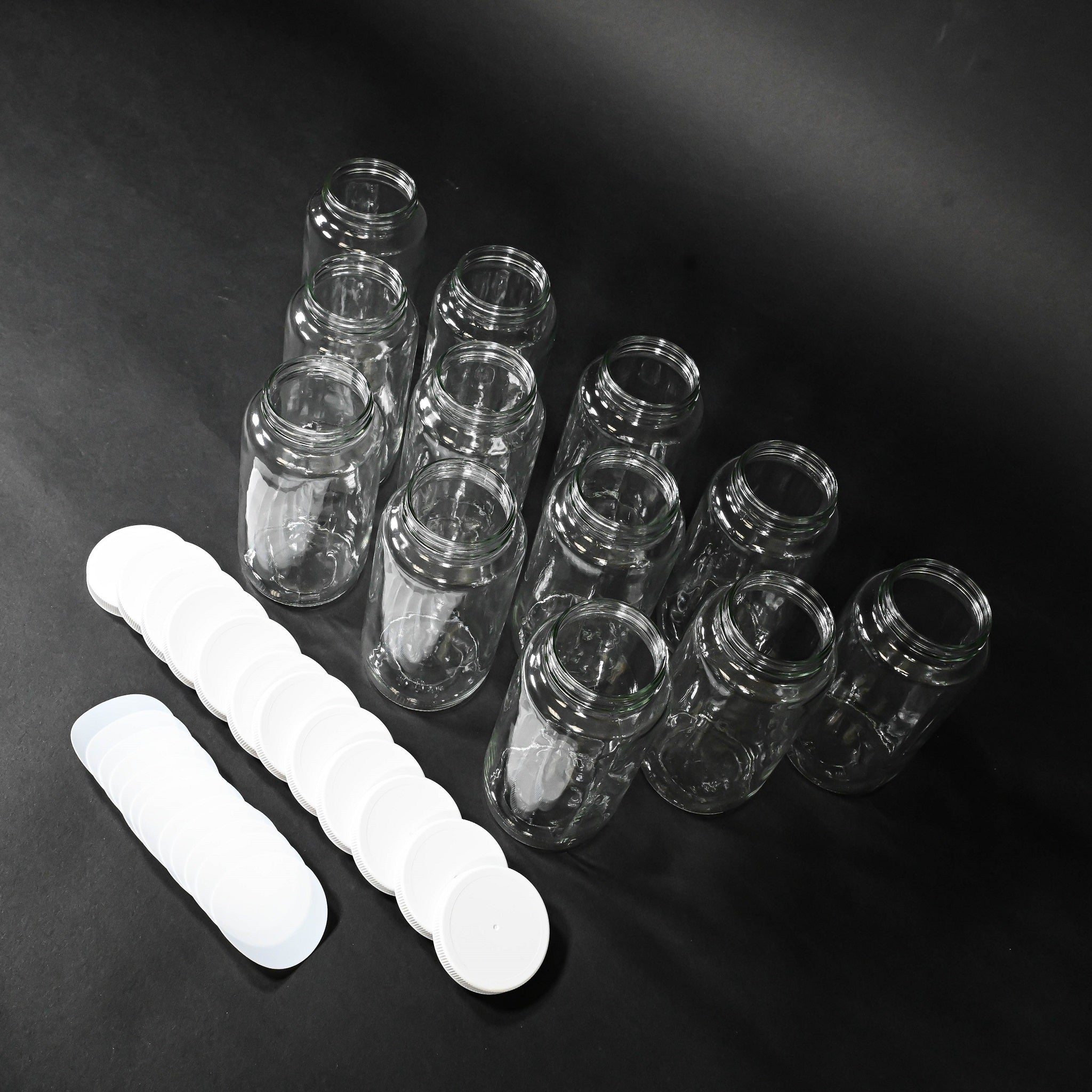 12 Pack 950ml Glass Bottles with Airtight Lids - Perfect for Homemade Juice, Kombucha, Cold Brew & Meal Prep Storage