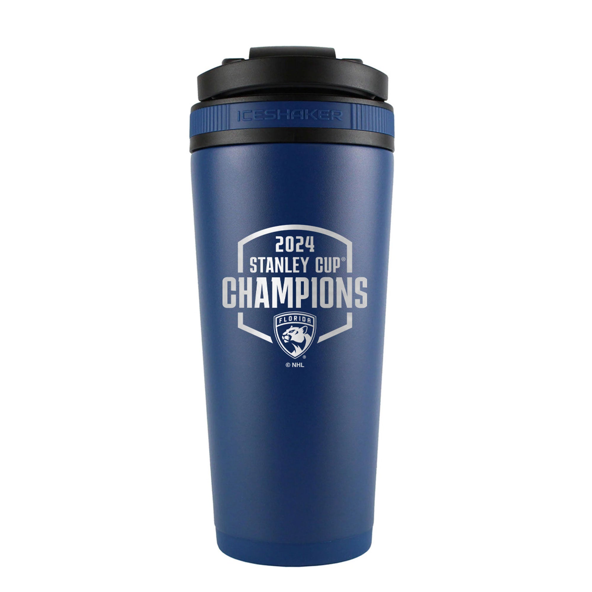 Official NHL Florida Panthers 2024 Stanley Cup Champions 26oz Stainless Steel Water Bottle - Insulated Tumbler for Cold Drinks, Game Day Hydration & Sports Fan Gifts