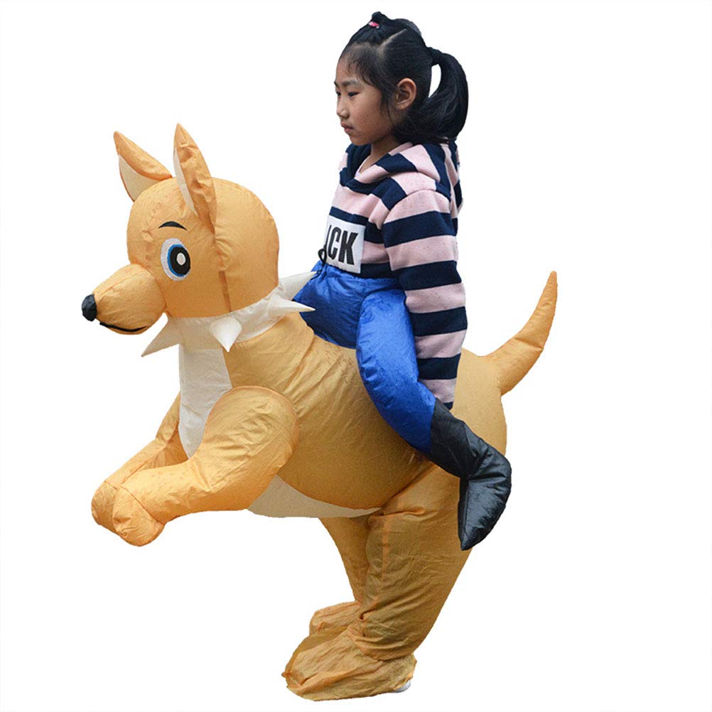 **Yellow Dog Inflatable Halloween Costume for Kids - Fun Party Outfit for Halloween Performances & Dress-Up (No Batteries Needed) - Perfect for Halloween Parties, School Events & Trick-or-Treating**