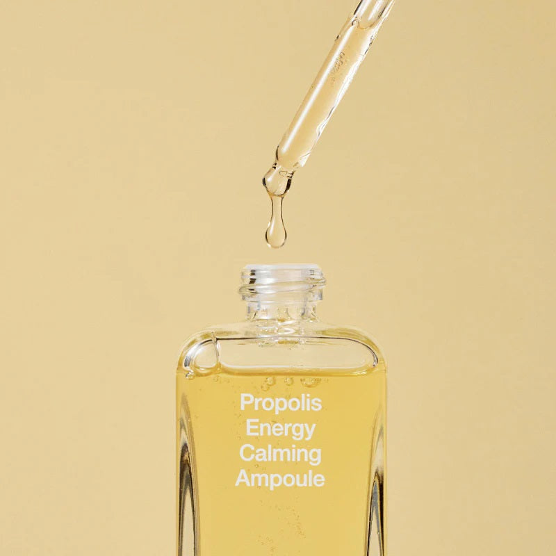 By Wishtrend Propolis Energy Calming Ampoule 30ml - Korean Skincare for Sensitive Skin, Hydrating & Soothing Serum - Perfect for Night Routine & Post-Treatment Care