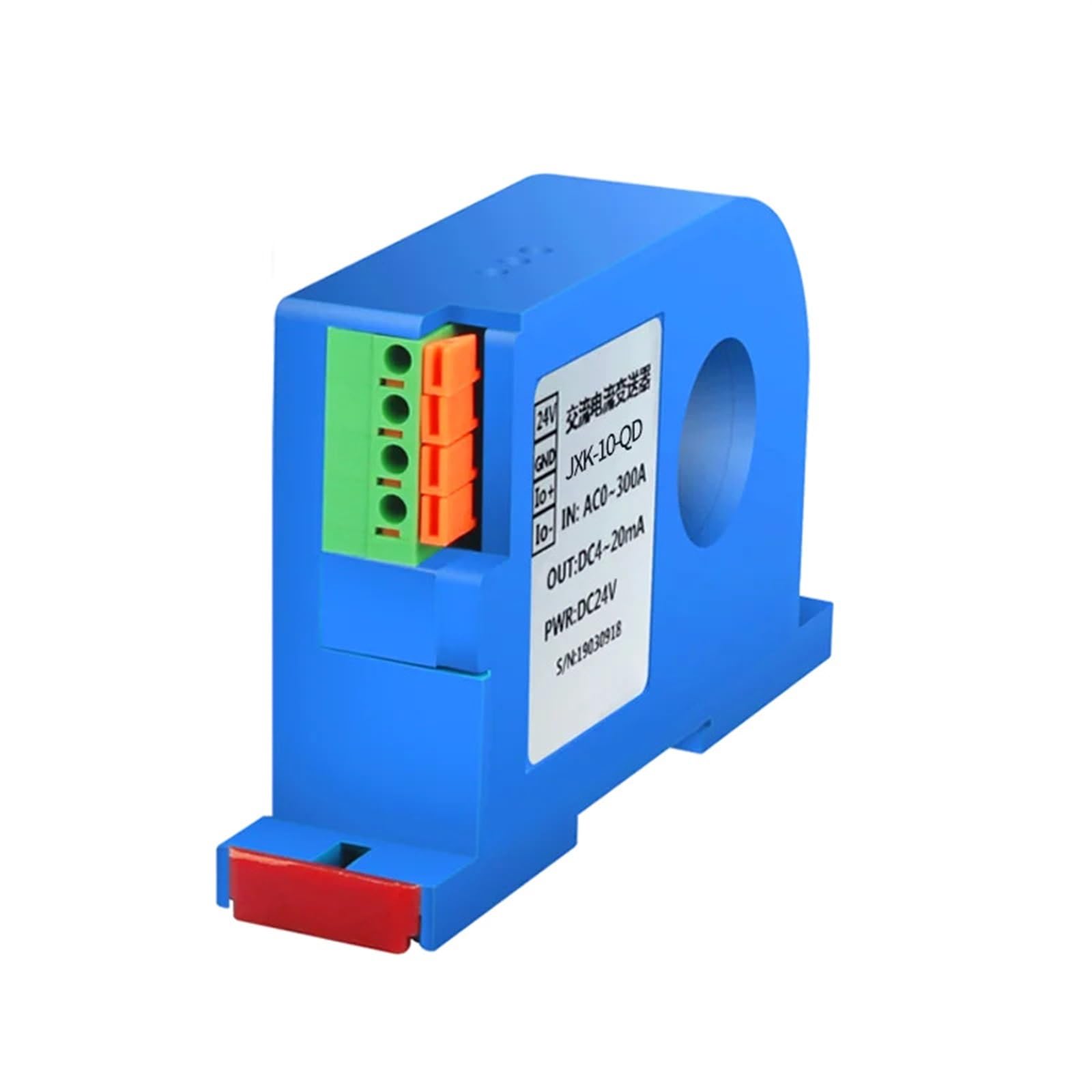 JXK-10 DC Current Sensor 50A 100A 200A 300A 600A - Hall Effect Current Transducer with 4-20mA & RS485 Output, 22mm Hole Size (DC24V, 0-250A Input) - Perfect for Solar Power Systems, EV Charging Stations & Industrial Automation