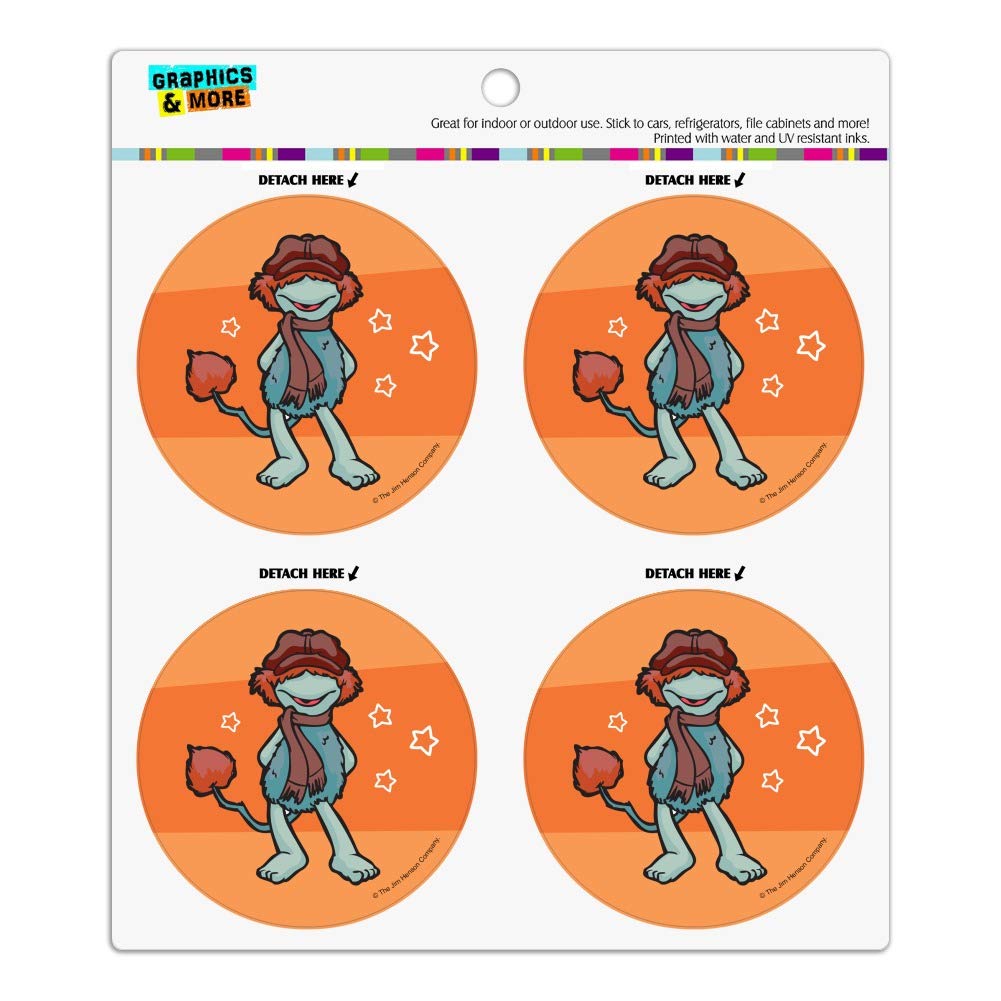 Boober Fraggle Rock Refrigerator Magnets Set - 10 Vinyl Circle Fridge Magnets for Collectors & Fans | Perfect for Home, Office, Dorm Decor & Gift Giving