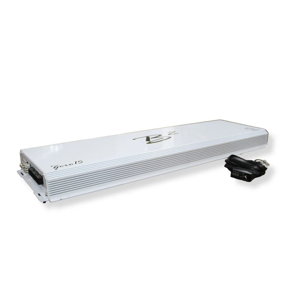 B2 Audio ZERO Vegvisir 15K Watts 1 Ohm Monoblock Class D Half Bridge Car Amplifier - Powerful Bass Boost for Car Audio Systems, Subwoofers, and Competition Vehicles