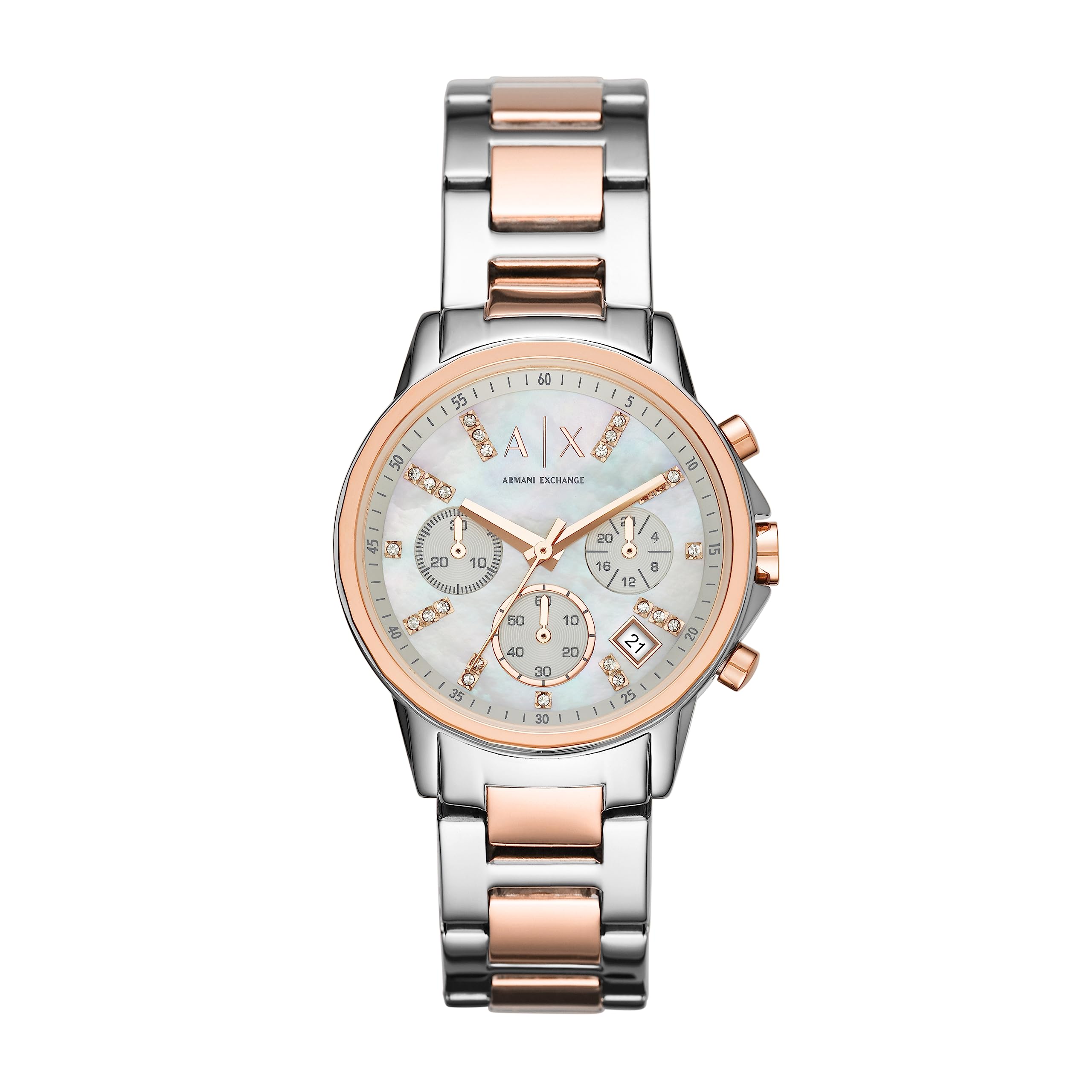 AX Armani Exchange Women's Chronograph Watch - Stainless Steel or Leather Band - Stylish Fashion Accessory for Work, Party & Everyday Wear