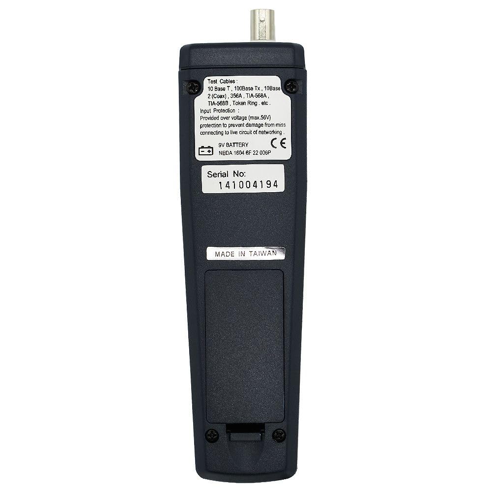 Professional TES 45A CAT-5 Ethernet Cable Tester - Network RJ45 LAN Wire Tester for Home, Office & Data Center Use - Quickly Diagnose Open, Short & Miswired Connections