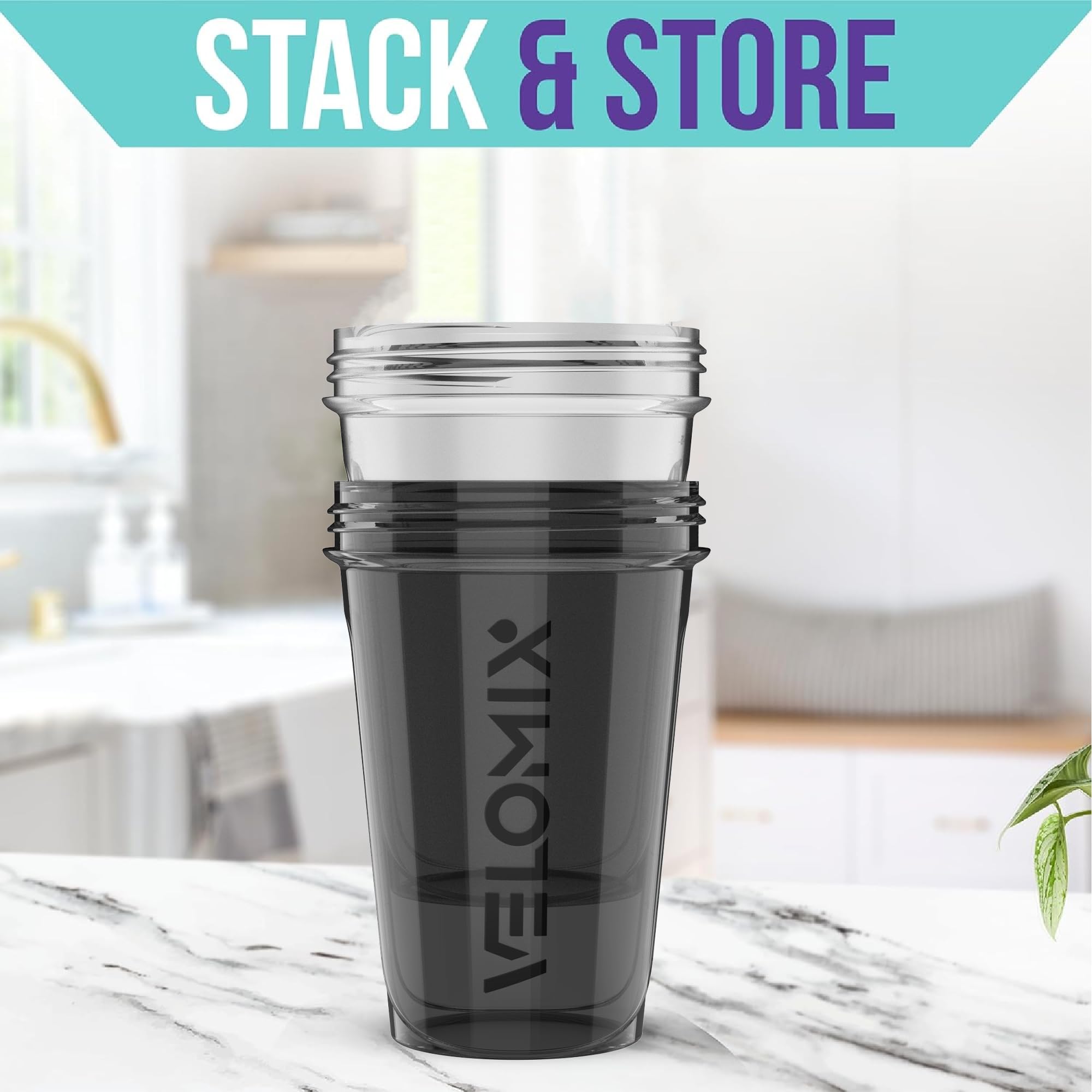 2 Pack 20 oz Protein Shaker Bottles with Wire Whisk - Leak Proof Mixing Cups for Protein Powder, Pre Workout & Smoothies - Perfect for Gym, Fitness & Post Workout Recovery