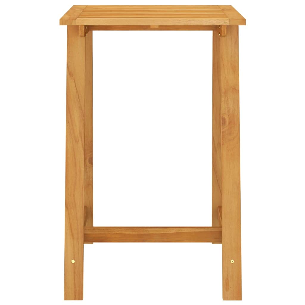 Acacia Wood Garden Bar Table - 27.6x27.6x40.9 Inch Outdoor Patio Table with Weather-Resistant Finish - Perfect for Backyard, Deck, Poolside & Indoor Use