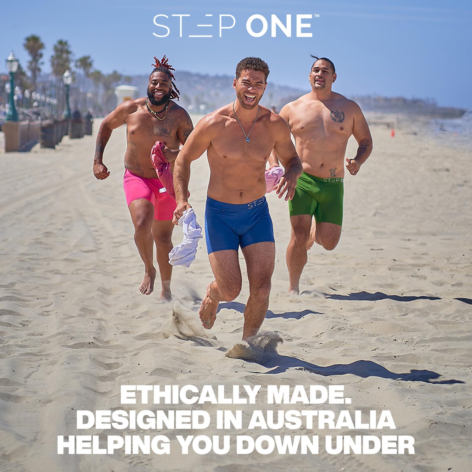 STEP ONE Men's Underwear Boxer Briefs 5-Pack - Moisture-Wicking, 3D Pouch Support, No Ride Up - Black Men's Boxer Briefs for Workout, Sports & Everyday Comfort