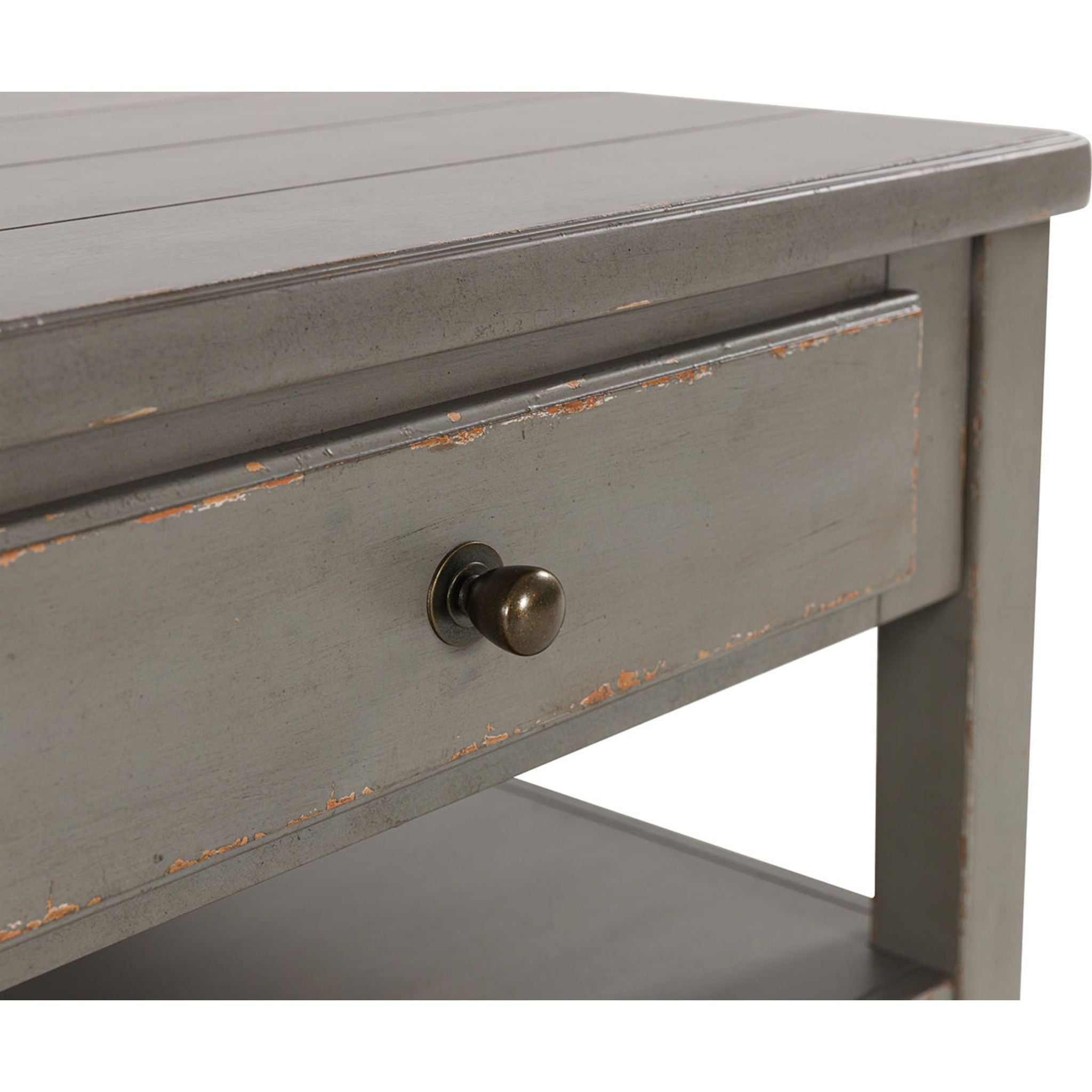 Charina Coffee Table - Antique Gray Finish - Modern Living Room Centerpiece for Home Decor