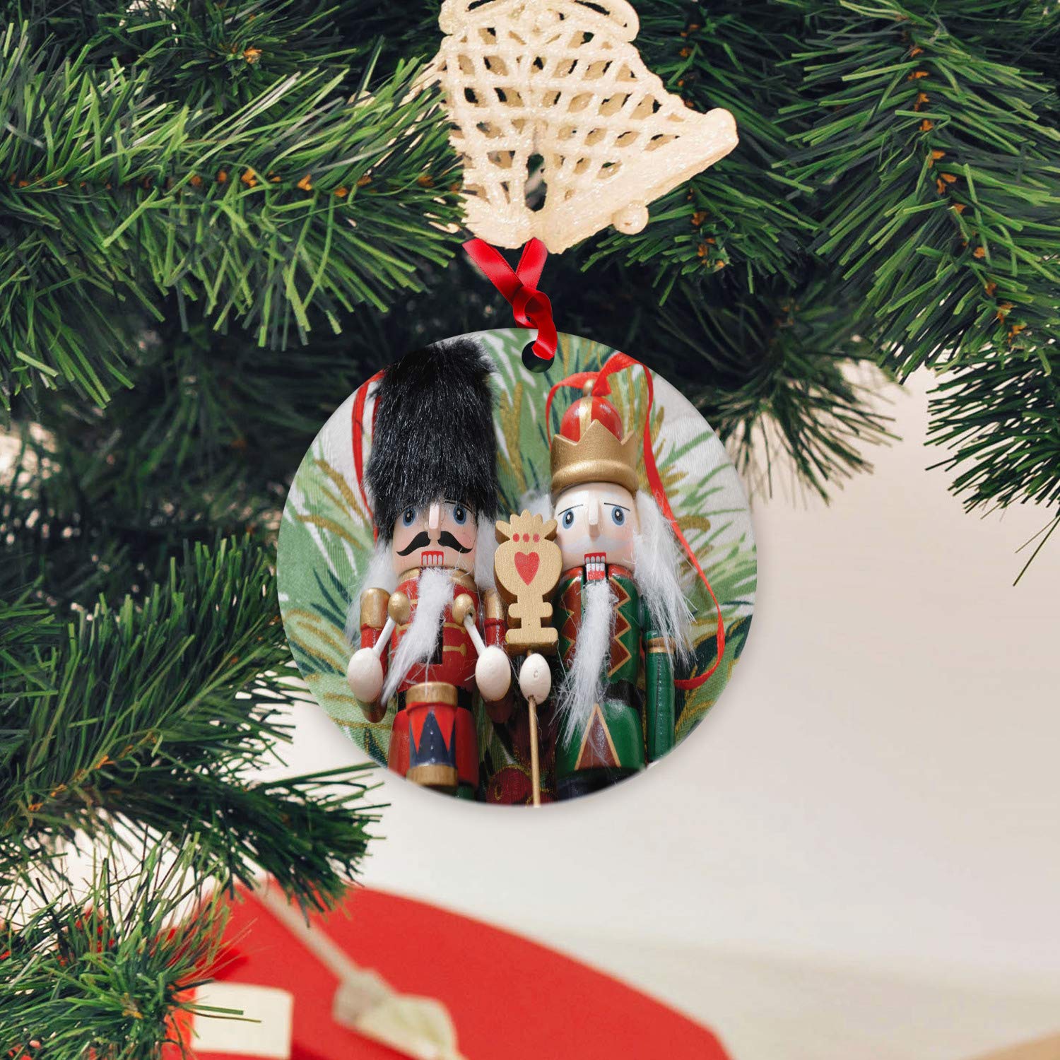 Christmas Nutcracker Flat Ornament - 3.9