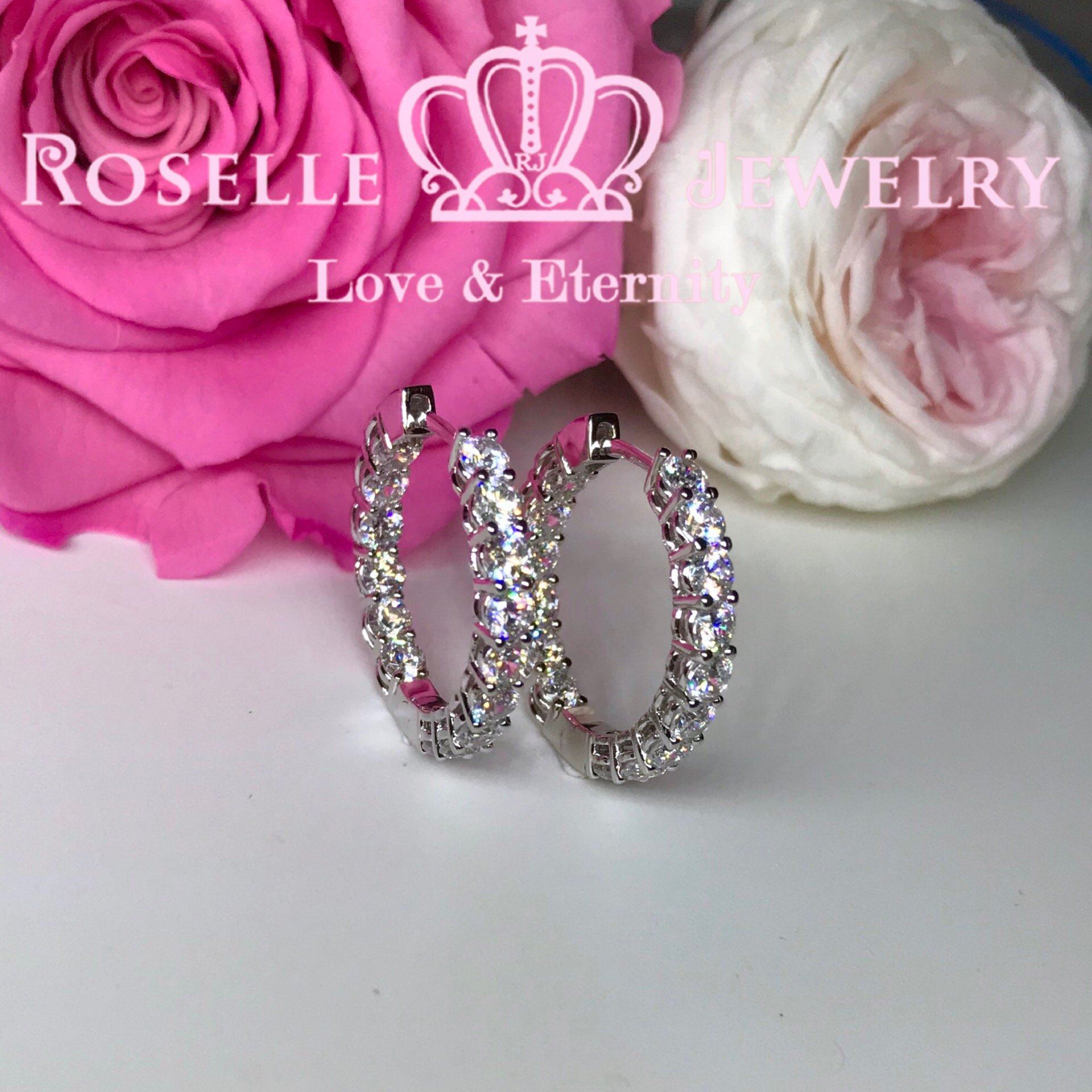 Classic Hoop Earrings for Women - 14K Gold Plated Stainless Steel Dangle Hoops - Trendy Everyday & Party Jewelry Gift for Her