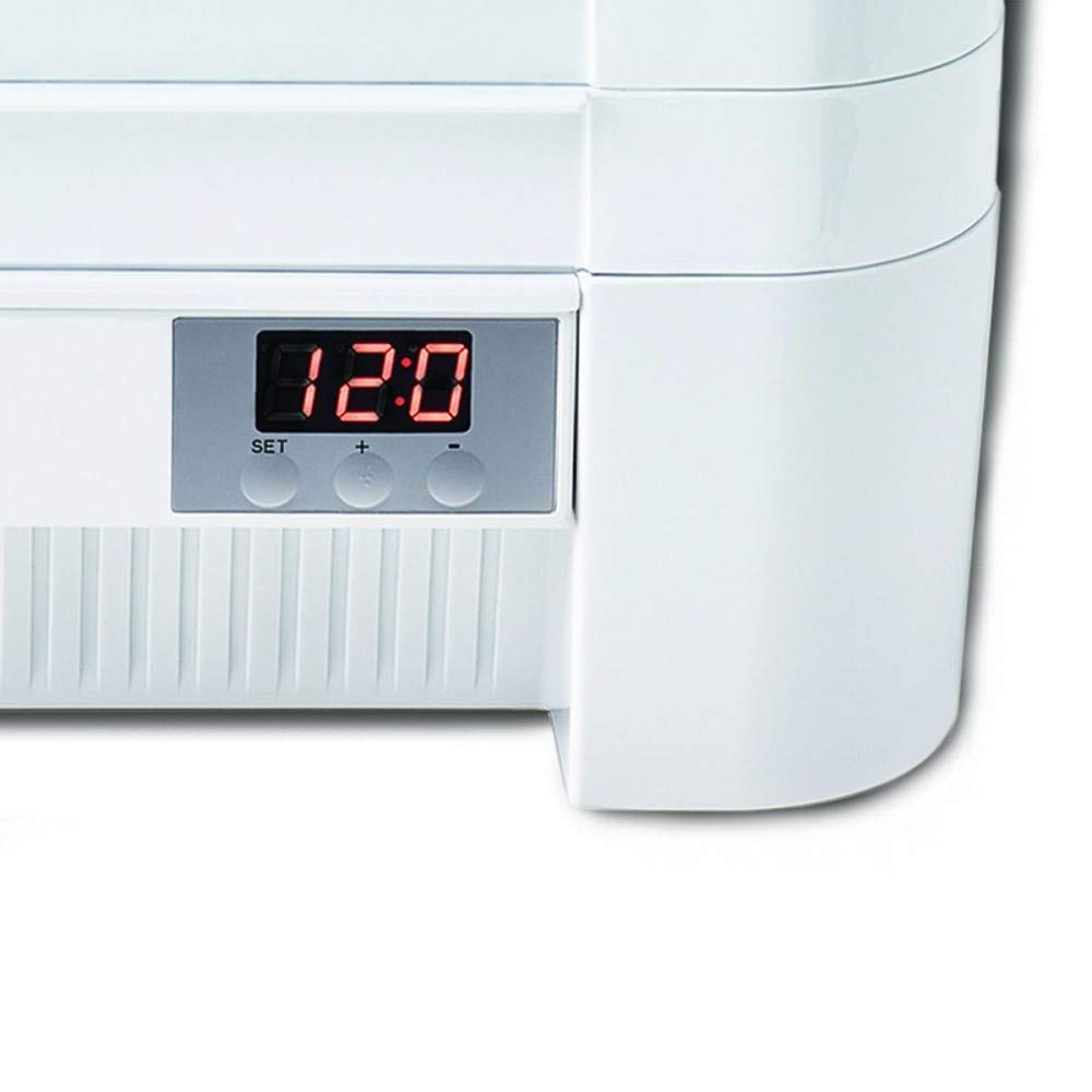 Excalibur ECB50B EZ Dry 5-Tray Stackable Electric Food Dehydrator with Temperature Control & Heat Sensor - Includes Mesh Screens, Yogurt Cups, Fruit Roll Sheets - BPA Free - Perfect for Drying Fruits, Vegetables, Herbs, Making Jerky & Yogurt at Home - Black