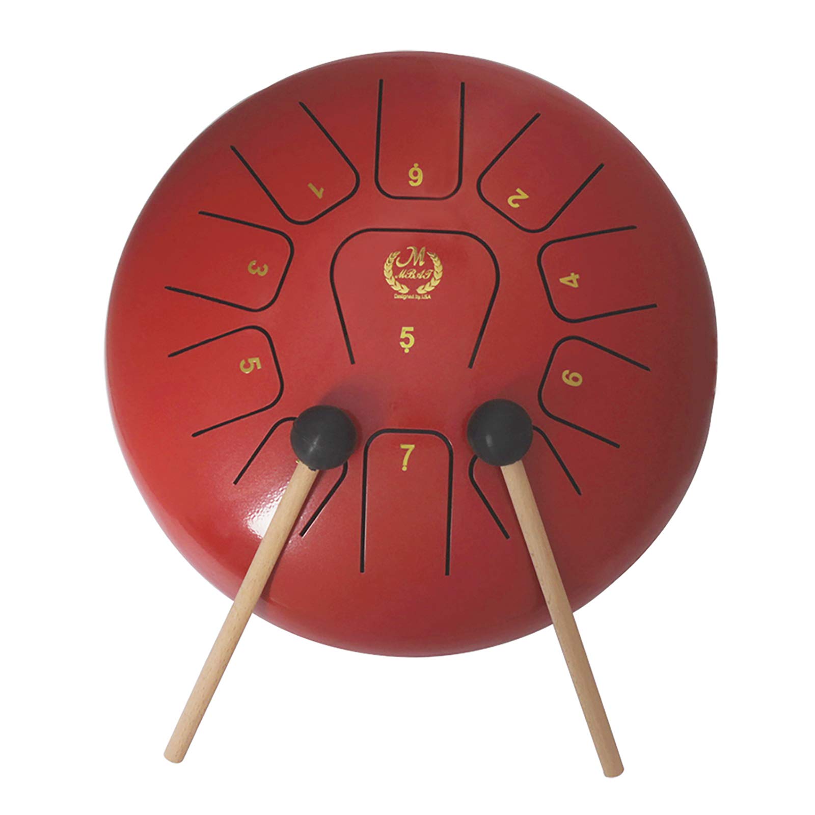 Fesjoy 12 Inch Steel Tongue Drum - 11-Tone Handpan Drum with Mallets & Carry Bag | Premium Stainless Steel Percussion Instrument for Meditation, Music Therapy & Relaxation | Includes Note Sticks & Drumsticks