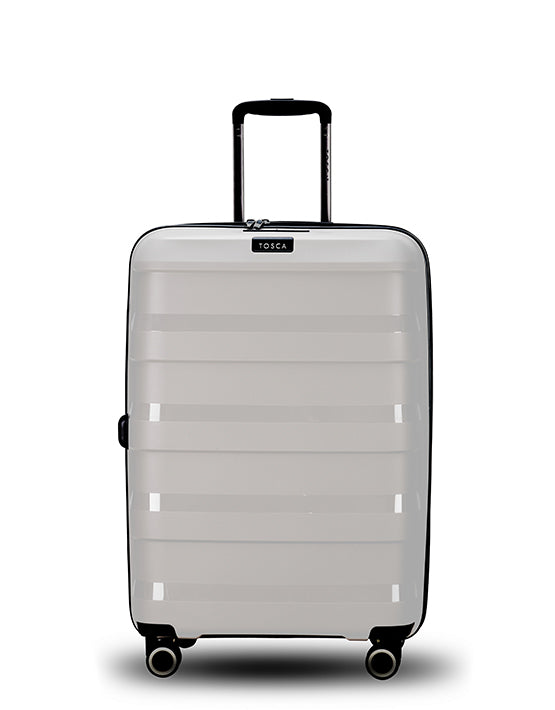 Tosca Comet 25in Medium Spinner Luggage - Durable Cobblestone Hardshell Suitcase for Travel, Business Trips & Weekend Getaways