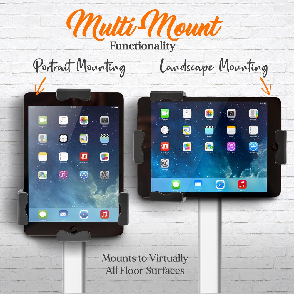 Anti-Theft iPad & Tablet Security Display Stand - Secure Locking Holder for Retail Stores, Libraries & Schools - Durable Theft-Proof Mount for Apple iPad, Samsung Galaxy Tabs & More