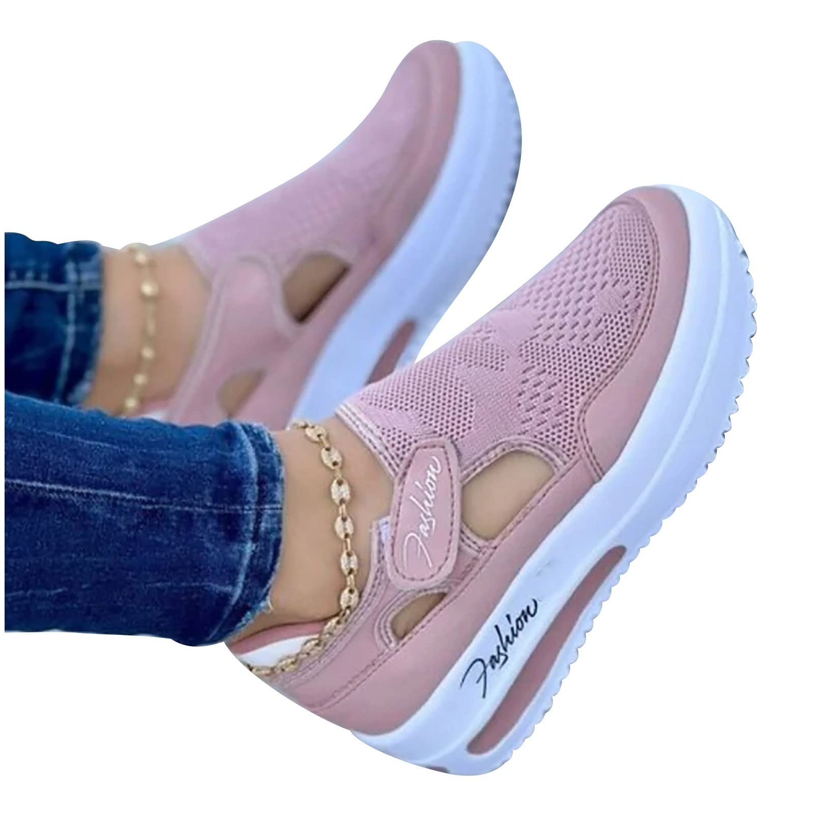 Women's Fashion Sneakers - Lightweight Breathable Mesh Walking Shoes for Spring & Summer | Comfortable Casual Sneakers for Women | Perfect for Daily Wear, Workouts & Outdoor Activities
