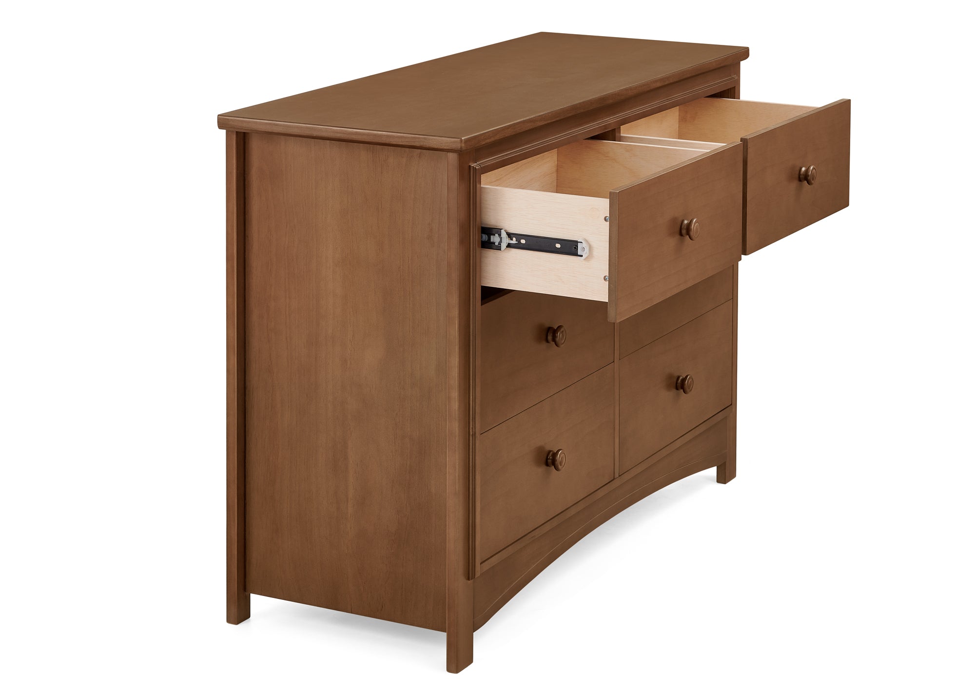 Perry 6 Drawer Dresser with Interlocking Drawers - Sturdy Wooden Bedroom Furniture for Closet Organization & Home Storage