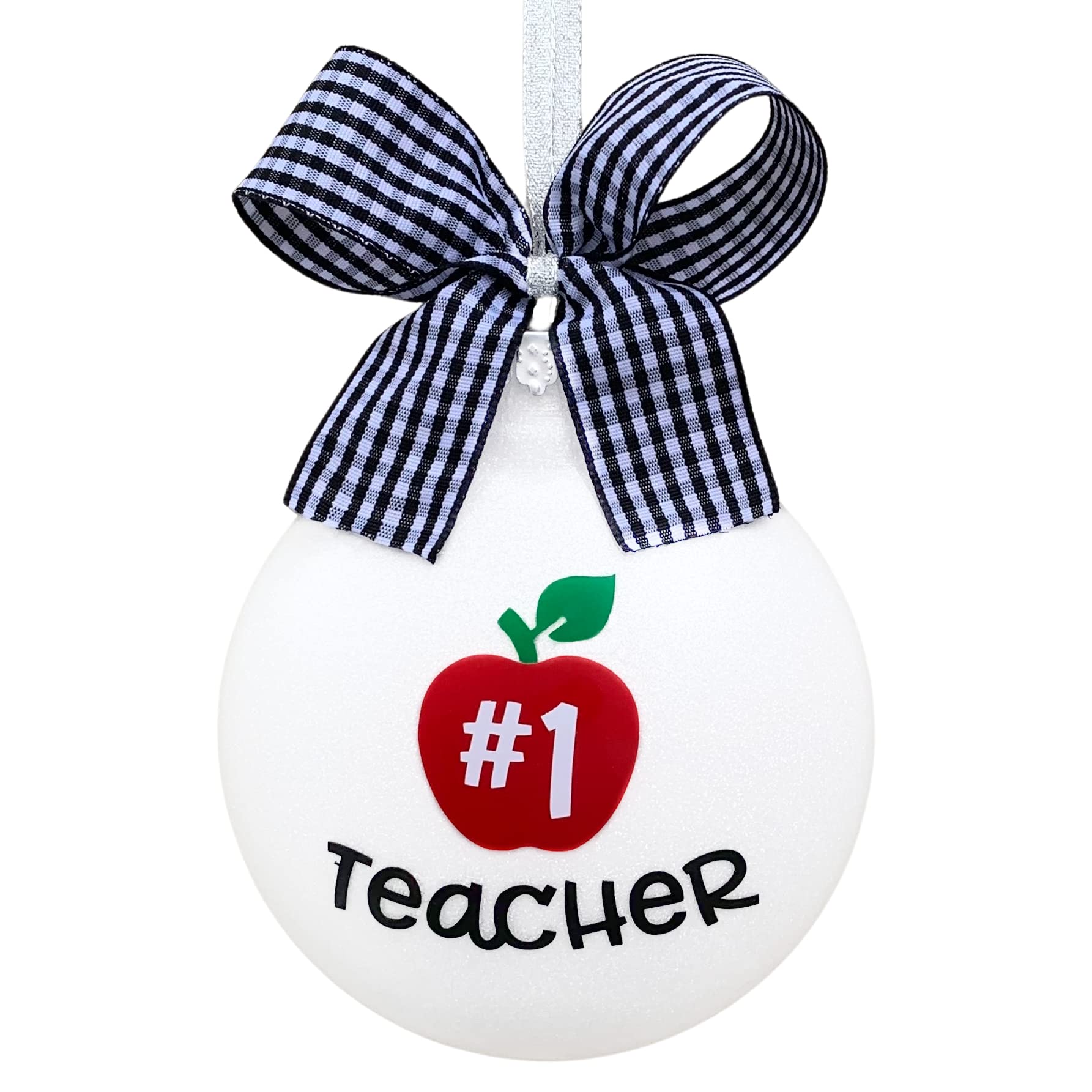 Personalized Teacher Christmas Ornaments - Unique Teacher Appreciation Gifts for Women & Men - Best Thank You Present for PreK, Preschool & All Educators - Perfect for Classroom Decor, Holiday Tree & Teacher Recognition Events