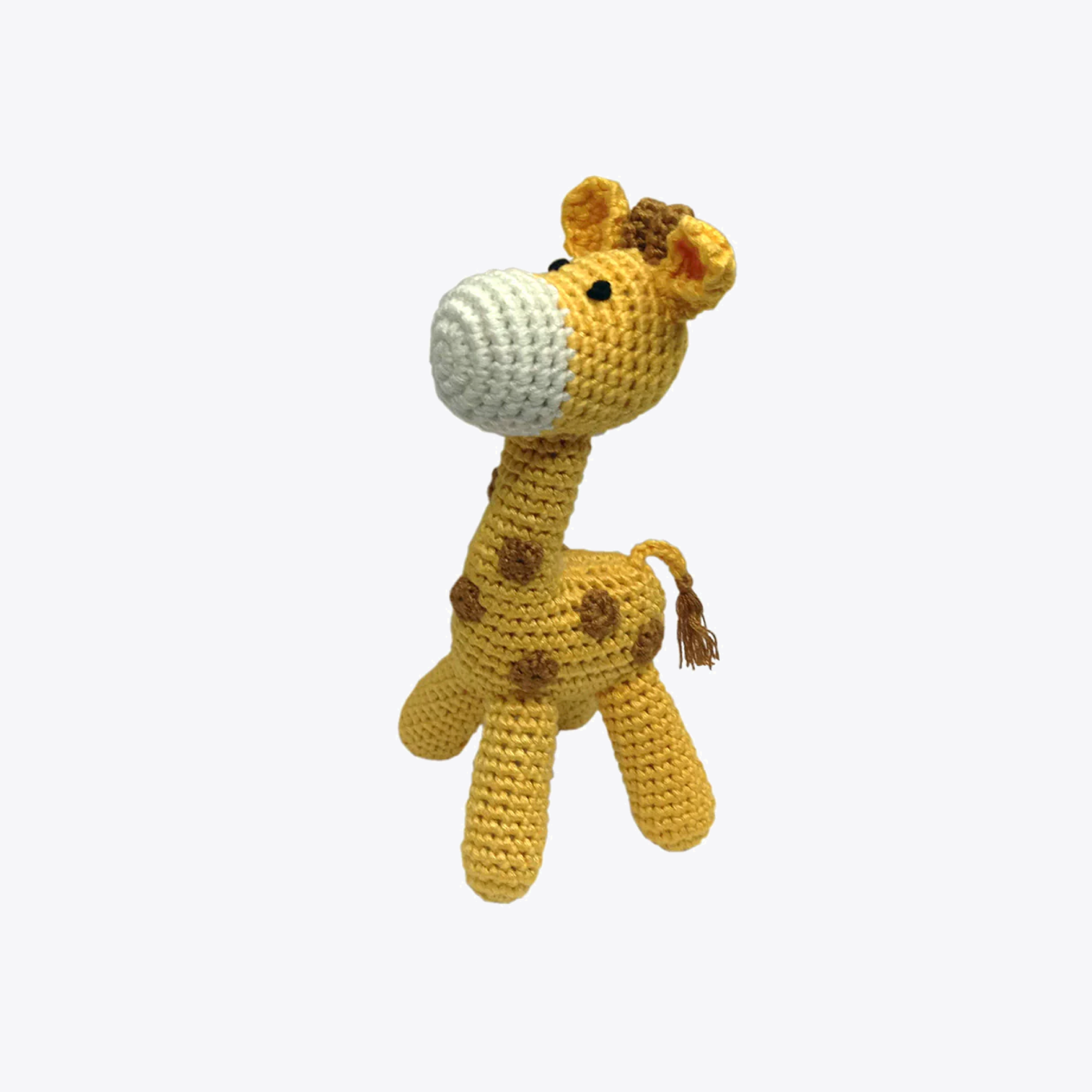 Standing Giraffe Baby Rattle Toy - Cute Animal Teether for Infants & Toddlers - Perfect for Playtime, Sensory Development & Nursery Decor