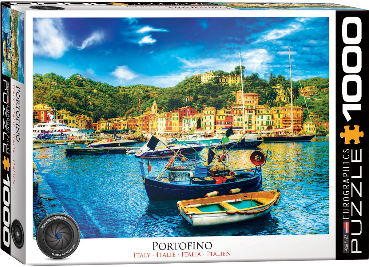 Eurographics 1000-Piece Jigsaw Puzzle - Beautiful Portofino Italy Landscape - Challenging Adult Puzzle for Relaxation & Home Decor