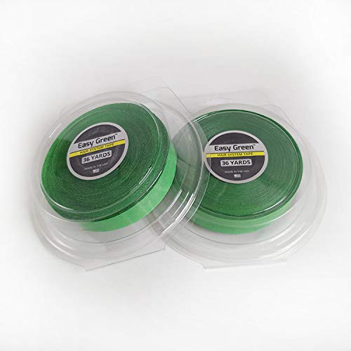 Easy Green Double Sided Tape for Hair Systems - 36 Yards x 1 Inch Strong Adhesive Roll for Toupees, Wigs & Hair Extensions | Secure Hold for Daily Wear & Active Lifestyles