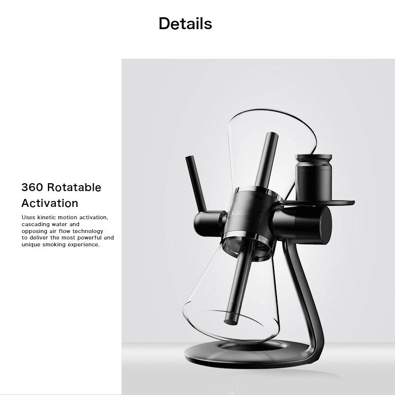 Mingvape Sandglas Rotating Gravity Bong - 360° Rotating Dual Use Water Bong for Smooth Smoking | Perfect for Home Use, Parties & Outdoor Adventures