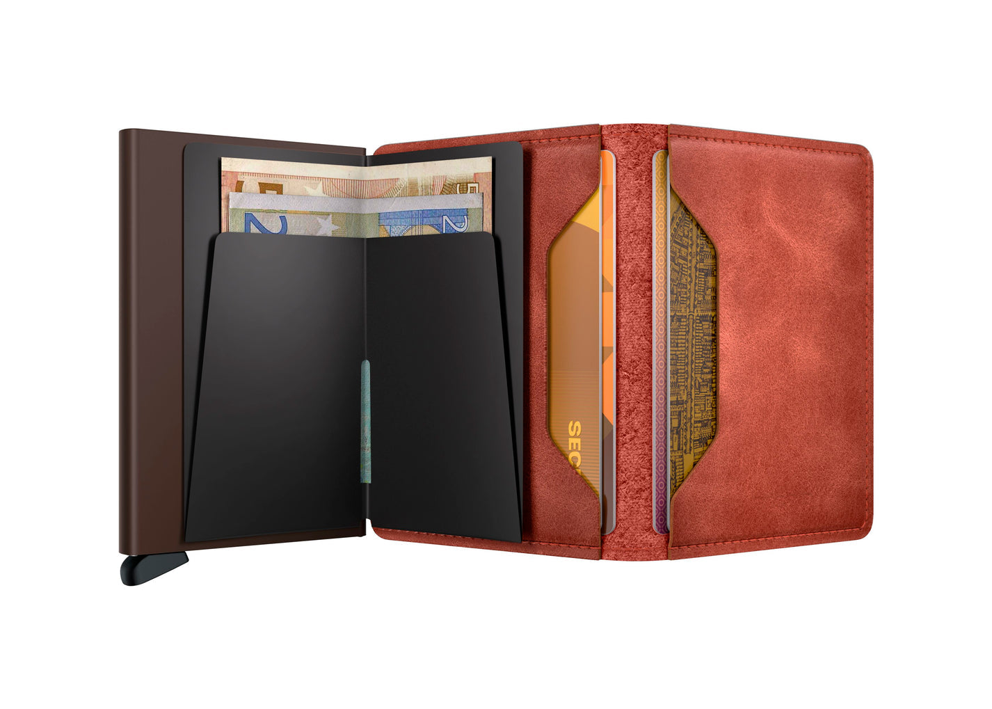 SECRID Slimwallet Vintage - RFID Blocking Leather Wallet for Men & Women | Compact & Stylish Card Holder for Everyday Use, Travel & Business