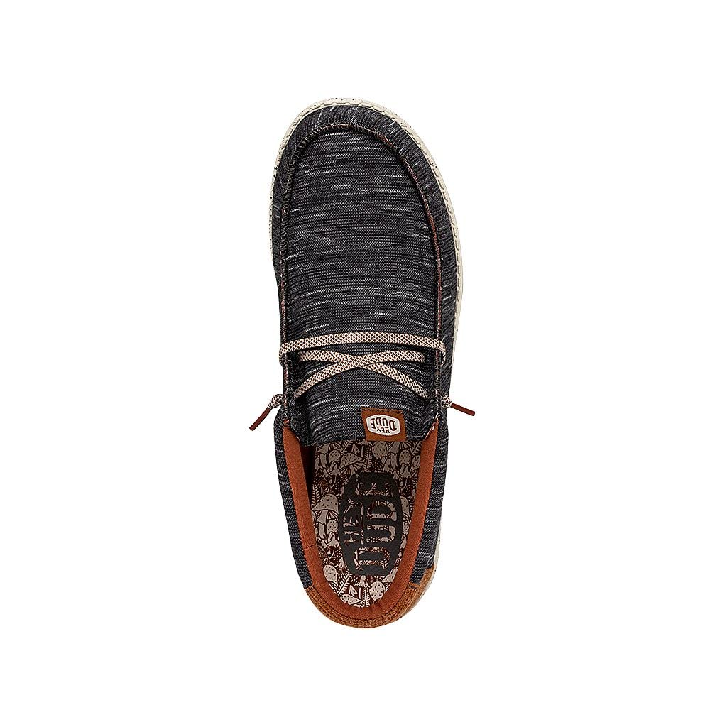 Hey Dude Men's Wally Jersey Slip-On Loafers - Lightweight & Comfortable Casual Shoes for Men | Perfect for Walking, Travel & Everyday Wear