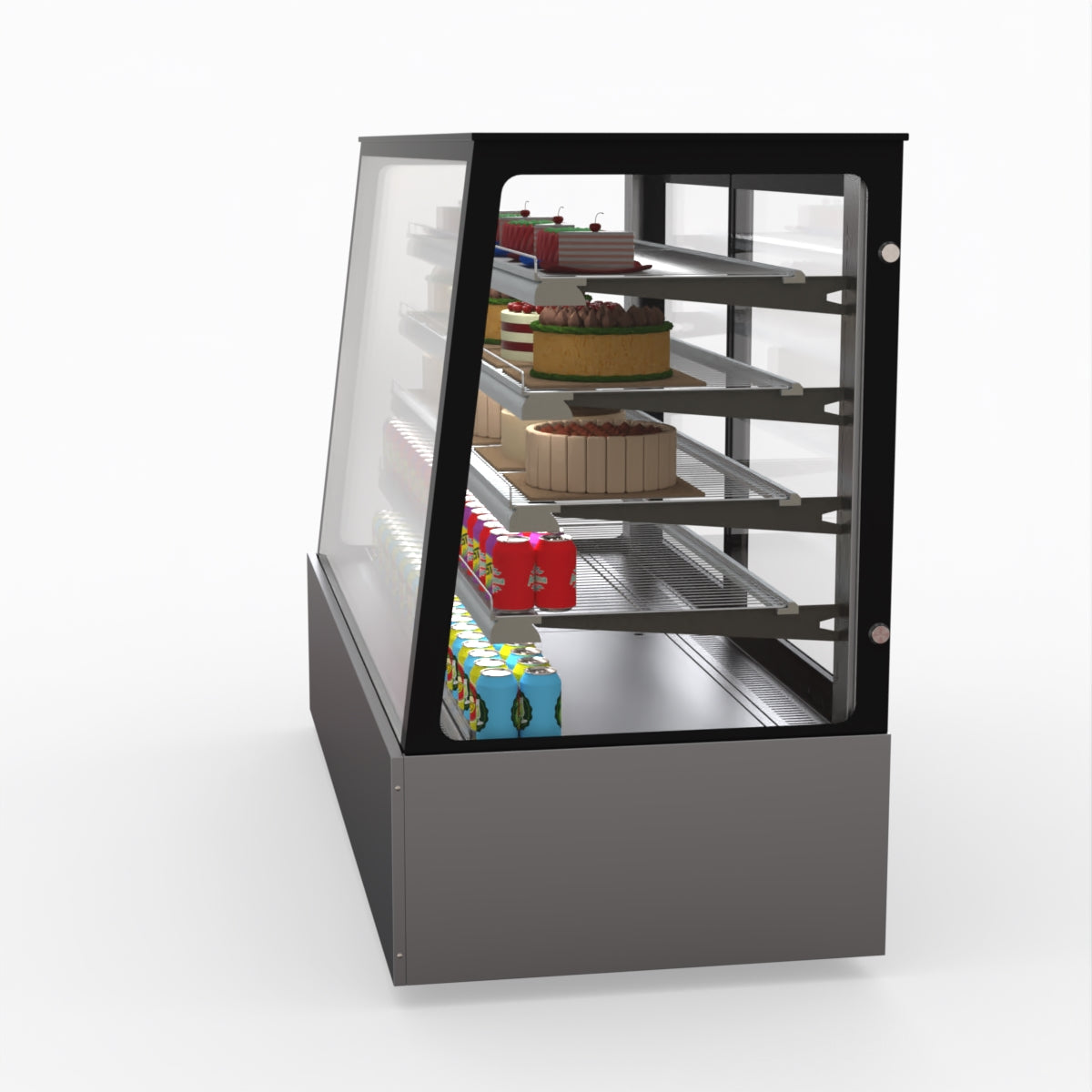 Bonvue Deluxe Commercial Refrigerated Display Case 1800X800X1350mm - SLP860C for Supermarkets, Restaurants & Convenience Stores